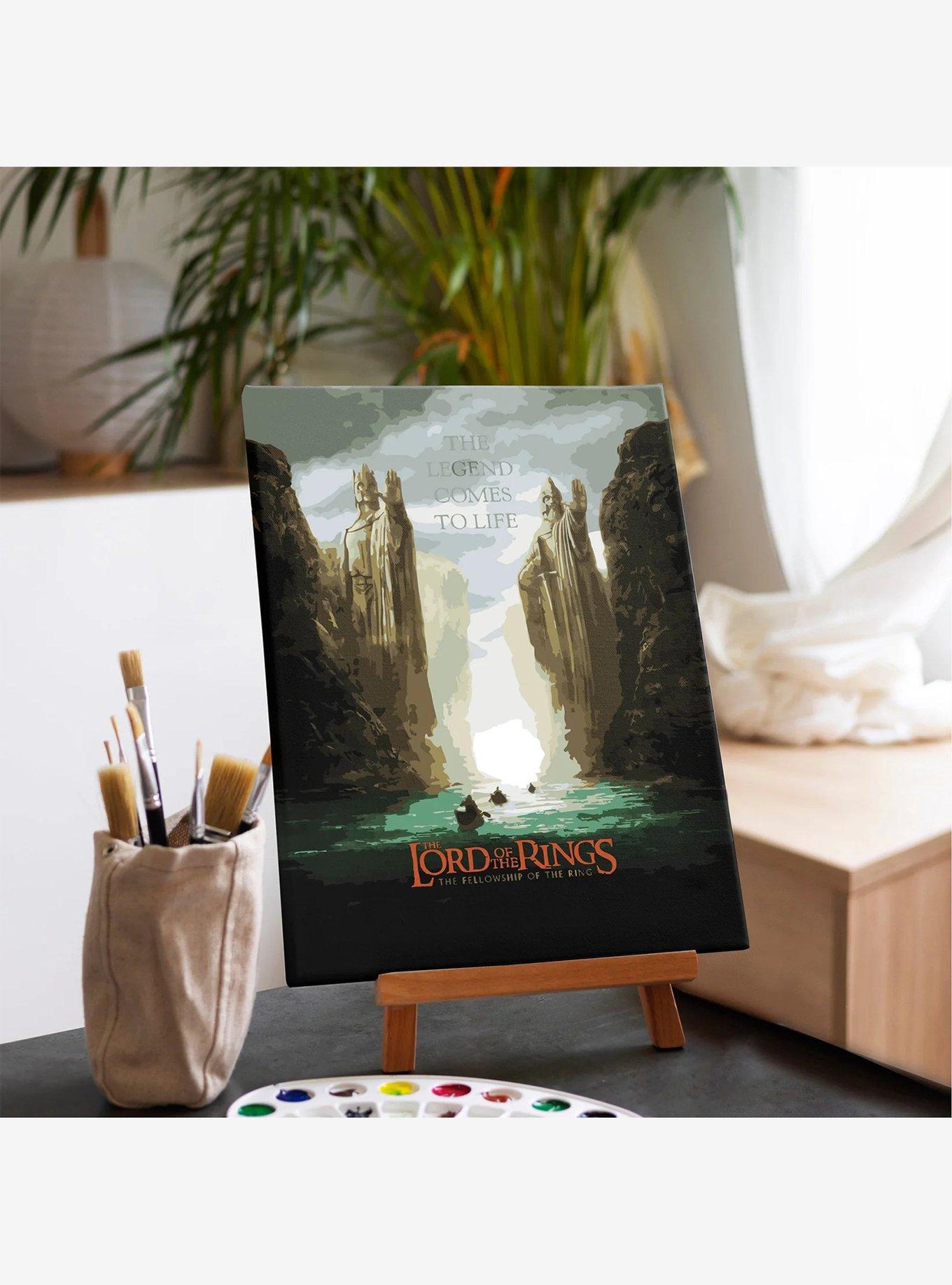 The Lord of the Rings Gates of Argonath Paint By Numbers Kit, , alternate