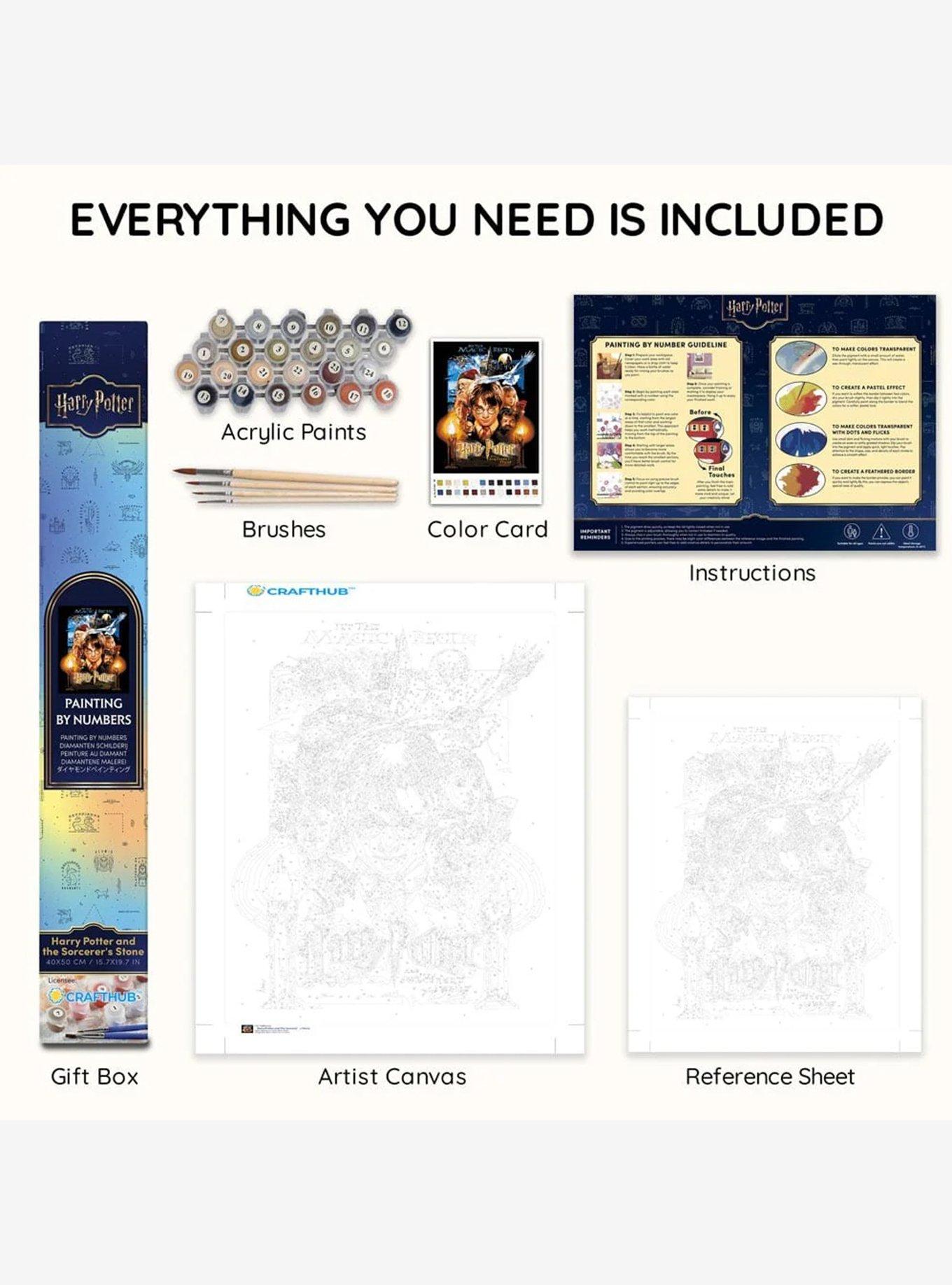 Harry Potter and the Sorcerer's Stone Film Poster Paint By Numbers Kit, , alternate