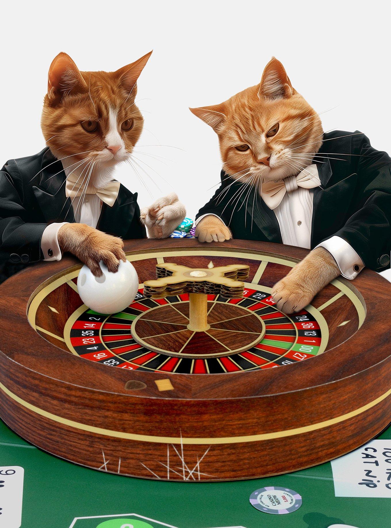 Cat Playhouse Cat Casino Cardboard Roulette Cat Scratch Toy