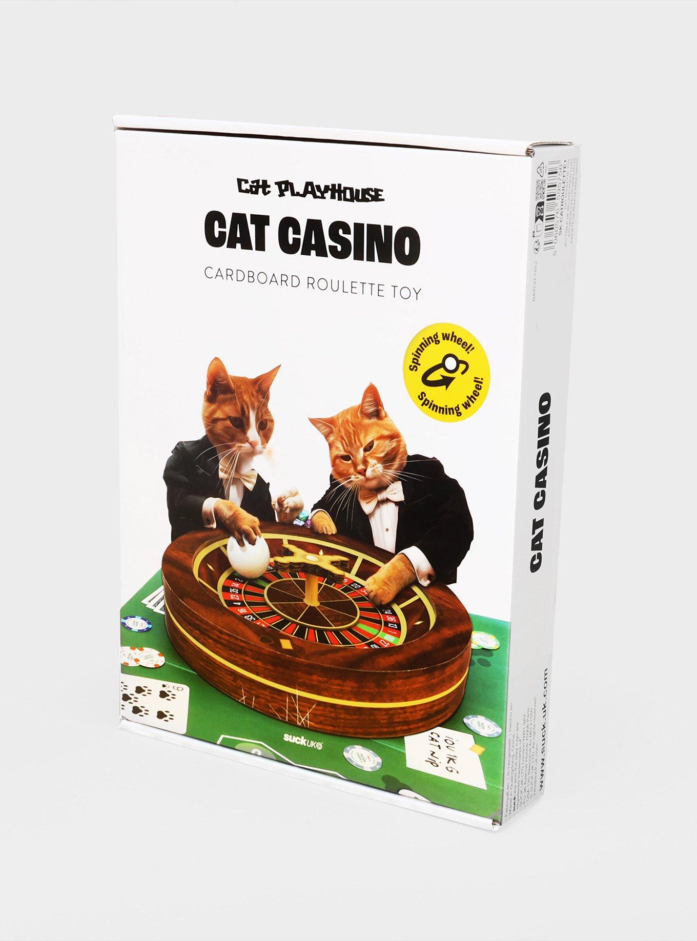Cat Playhouse Cat Casino Cardboard Roulette Cat Scratch Toy, , alternate