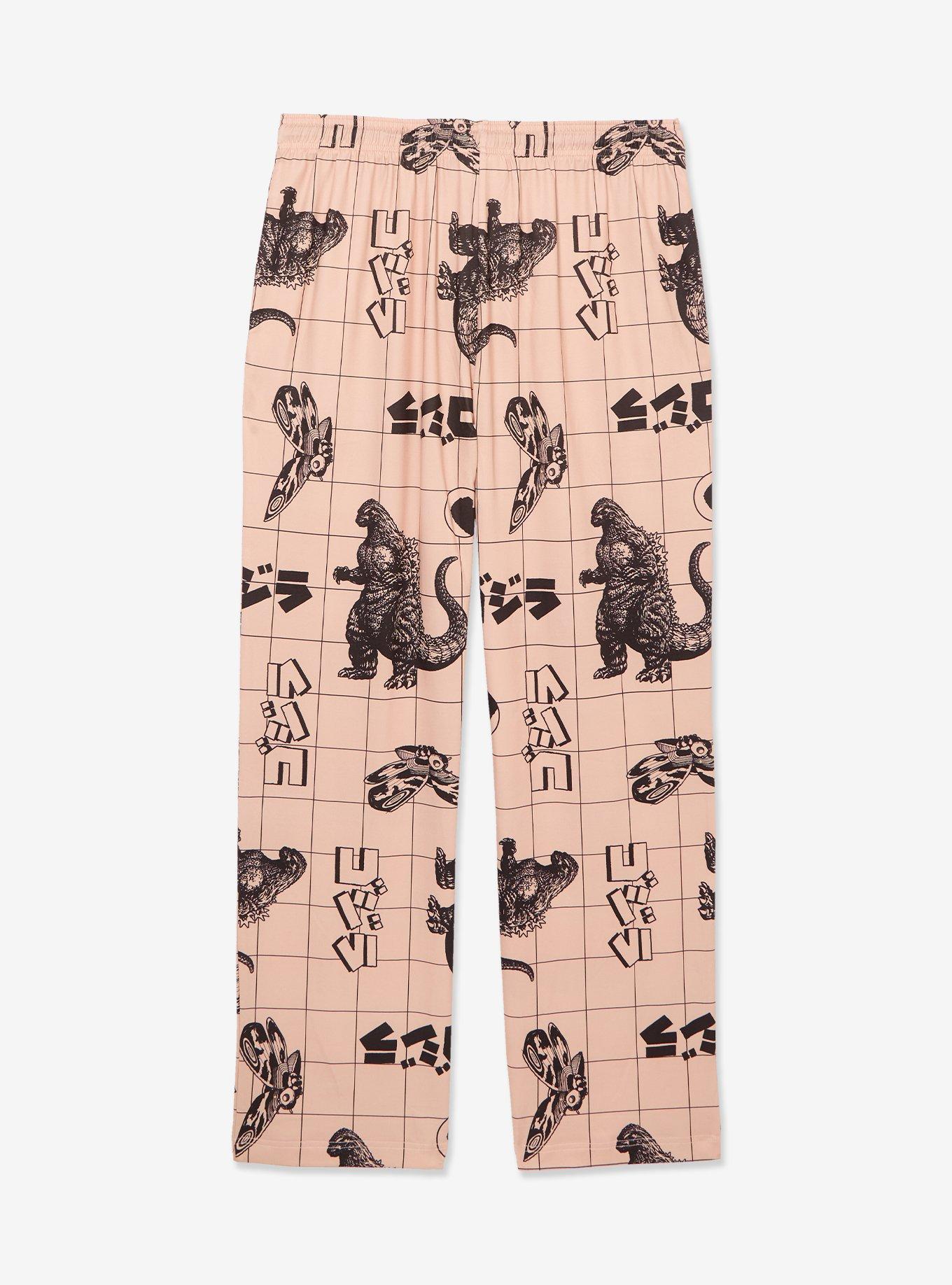 Godzilla Characters Grid Allover Print Sleep Pants - BoxLunch Exclusive, , hi-res