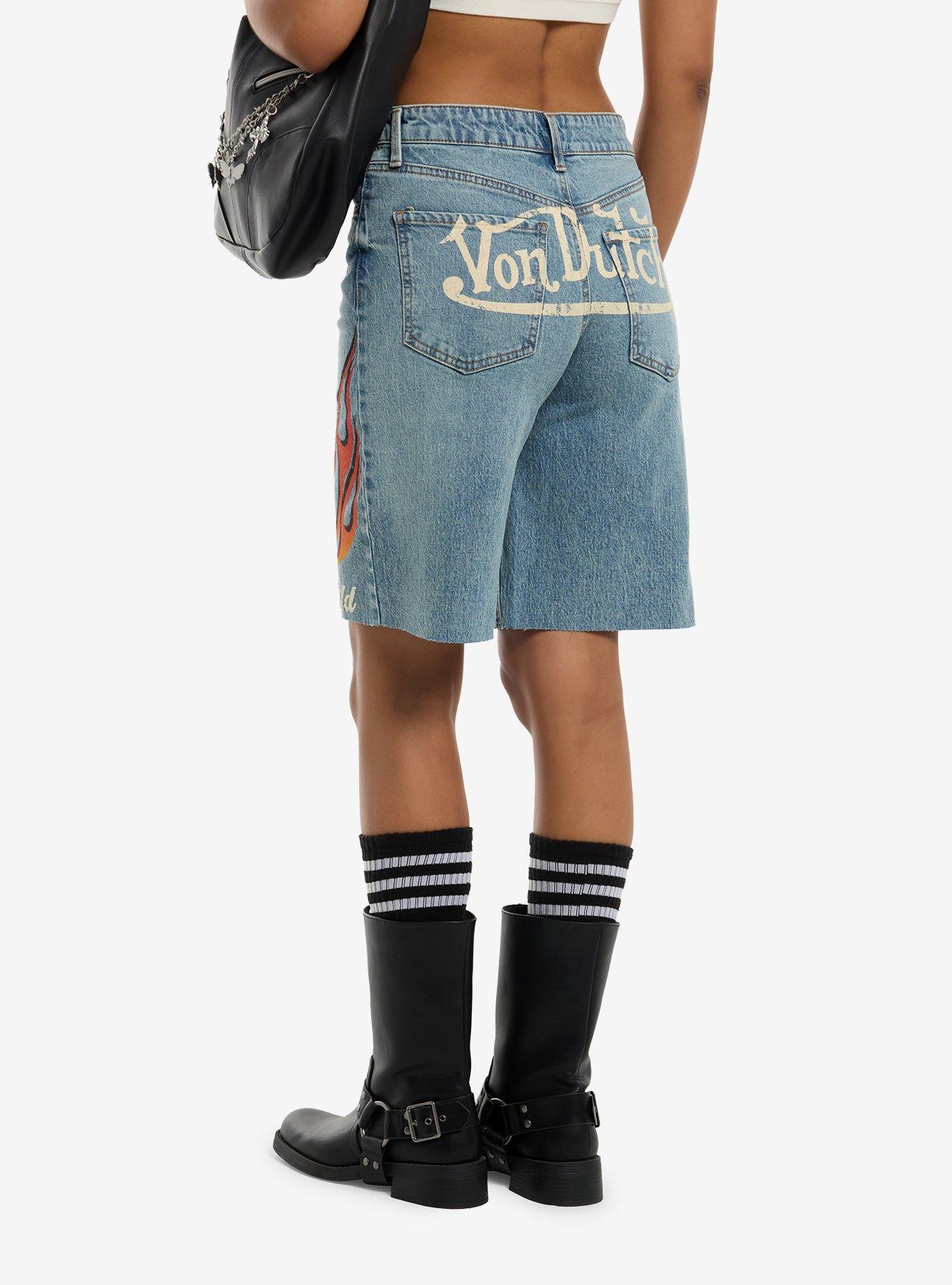 Von Dutch Flames Jorts, , hi-res