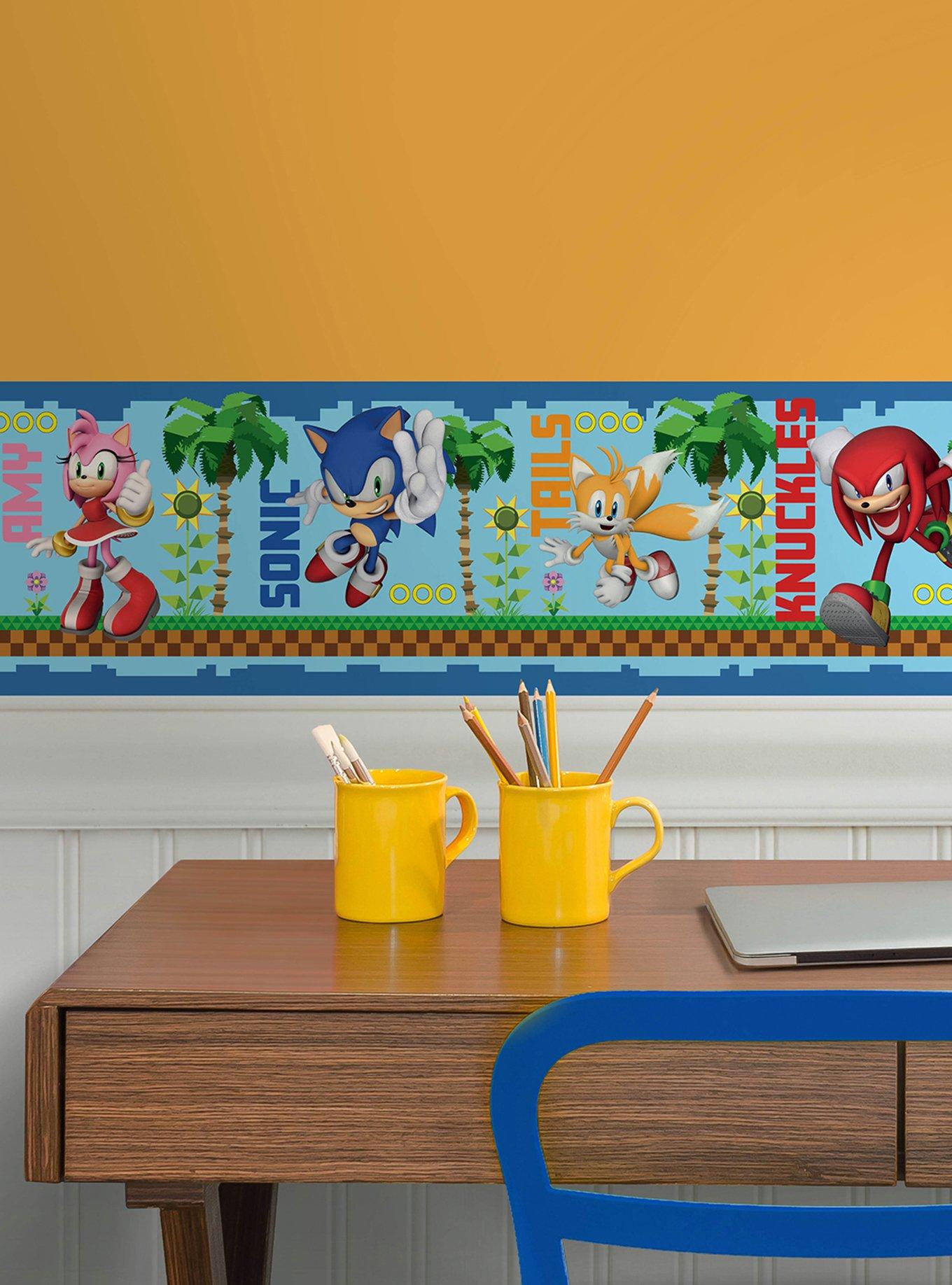 Sonic The Hedgehog Green Hill Characters Border Decal, , hi-res