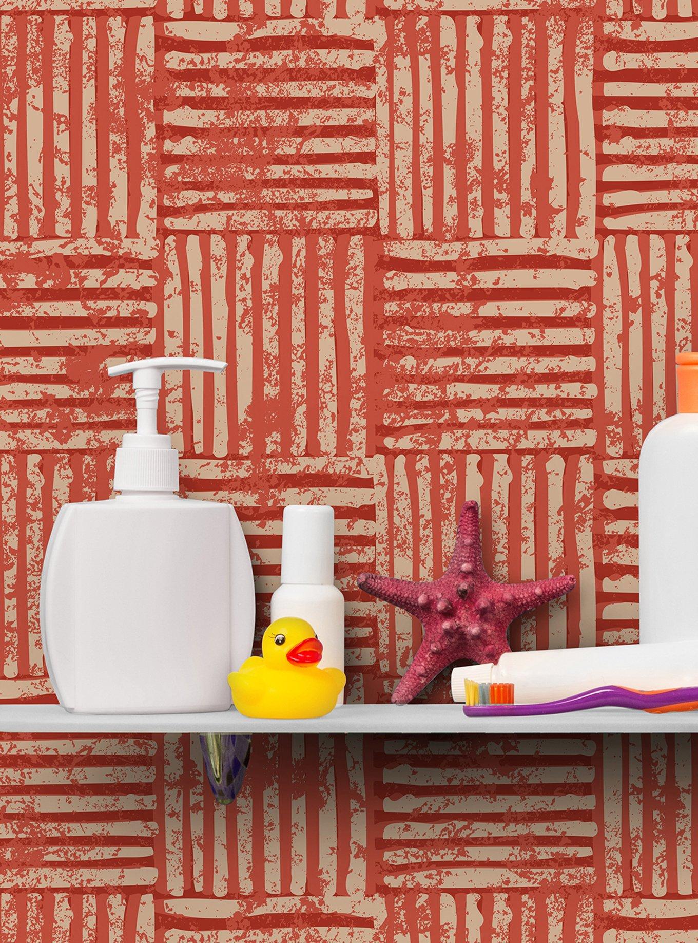 SpongeBob SquarePants Bikini Bottom Bedroom Orange Wallpaper, , alternate