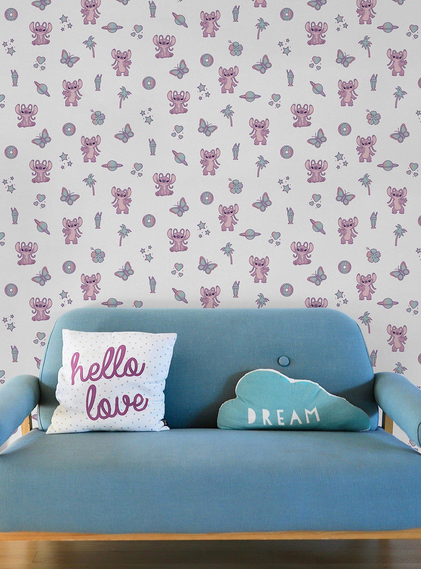 Disney Lilo & Stitch Angel Pink Wallpaper, , alternate