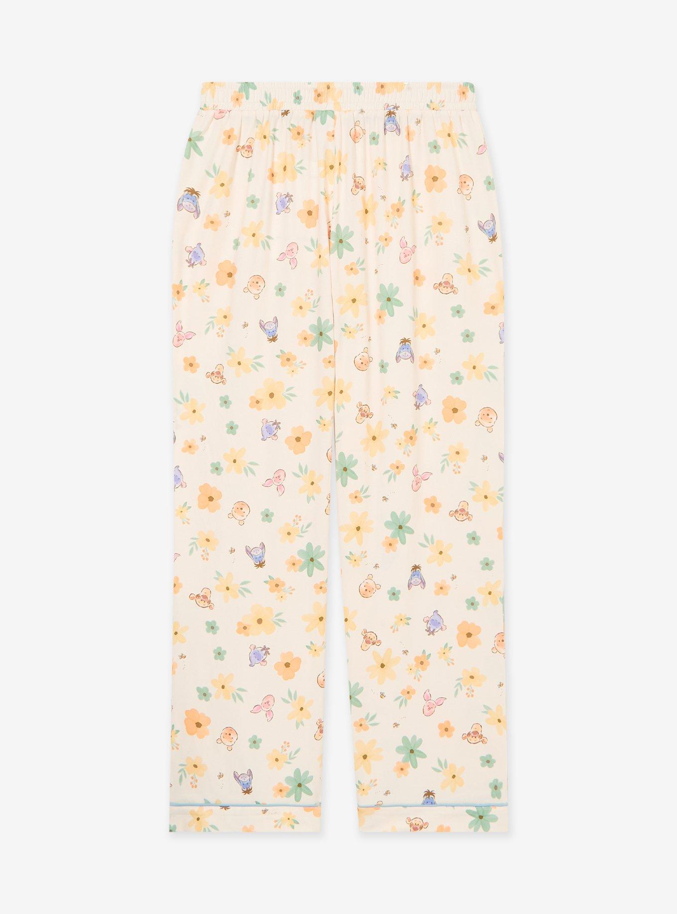 Disney Winnie the Pooh Floral Allover Print Women's Sleep Pants - BoxLunch Exclusive, , hi-res