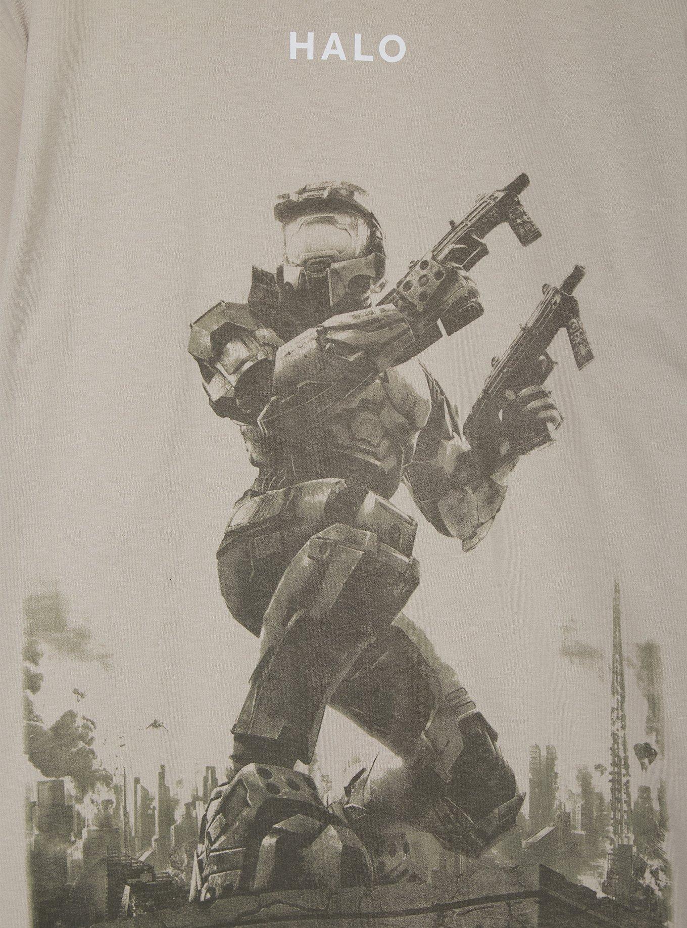 Halo Master Chief Tonal T-Shirt, SILVER, alternate