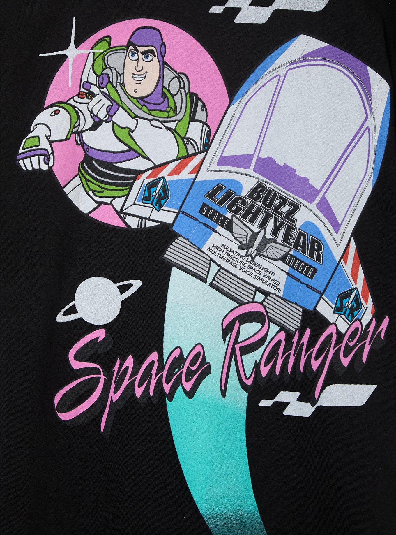 Disney Pixar Toy Story Buzz Lightyear Spaceship T-Shirt - BoxLunch Exclusive, BLACK, alternate