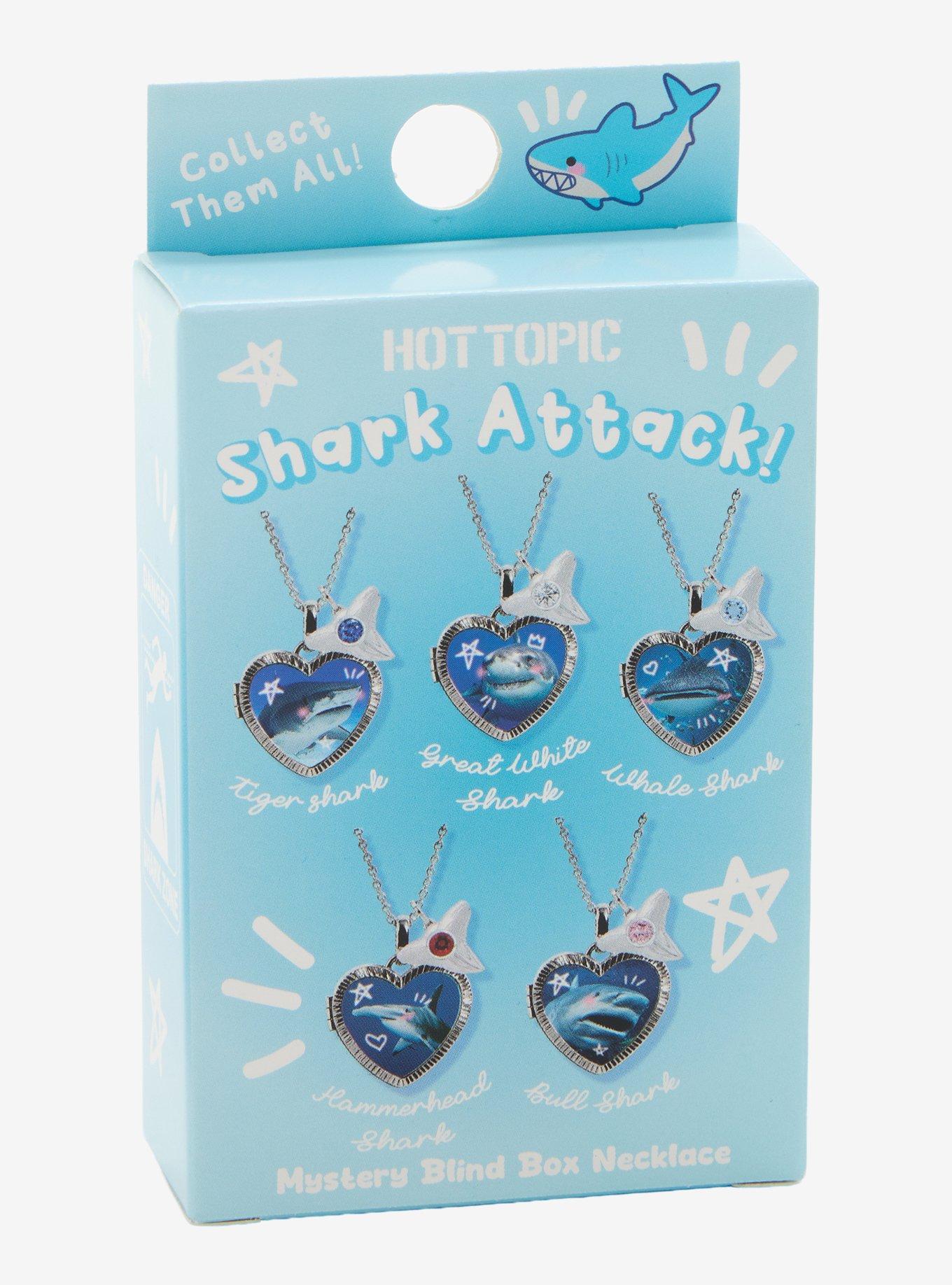 Shark Attack Heart Blind Box Necklace, , alternate - view 3