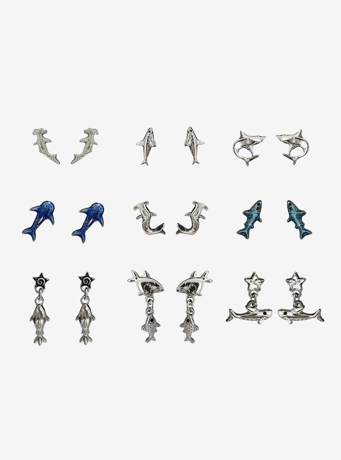 Shark Type Earring Set, , hi-res
