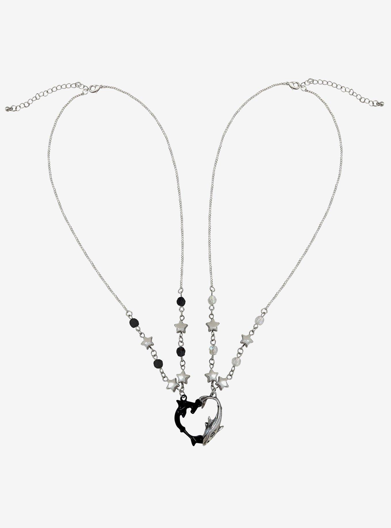 Shark Heart Best Friend Necklace Set, , hi-res