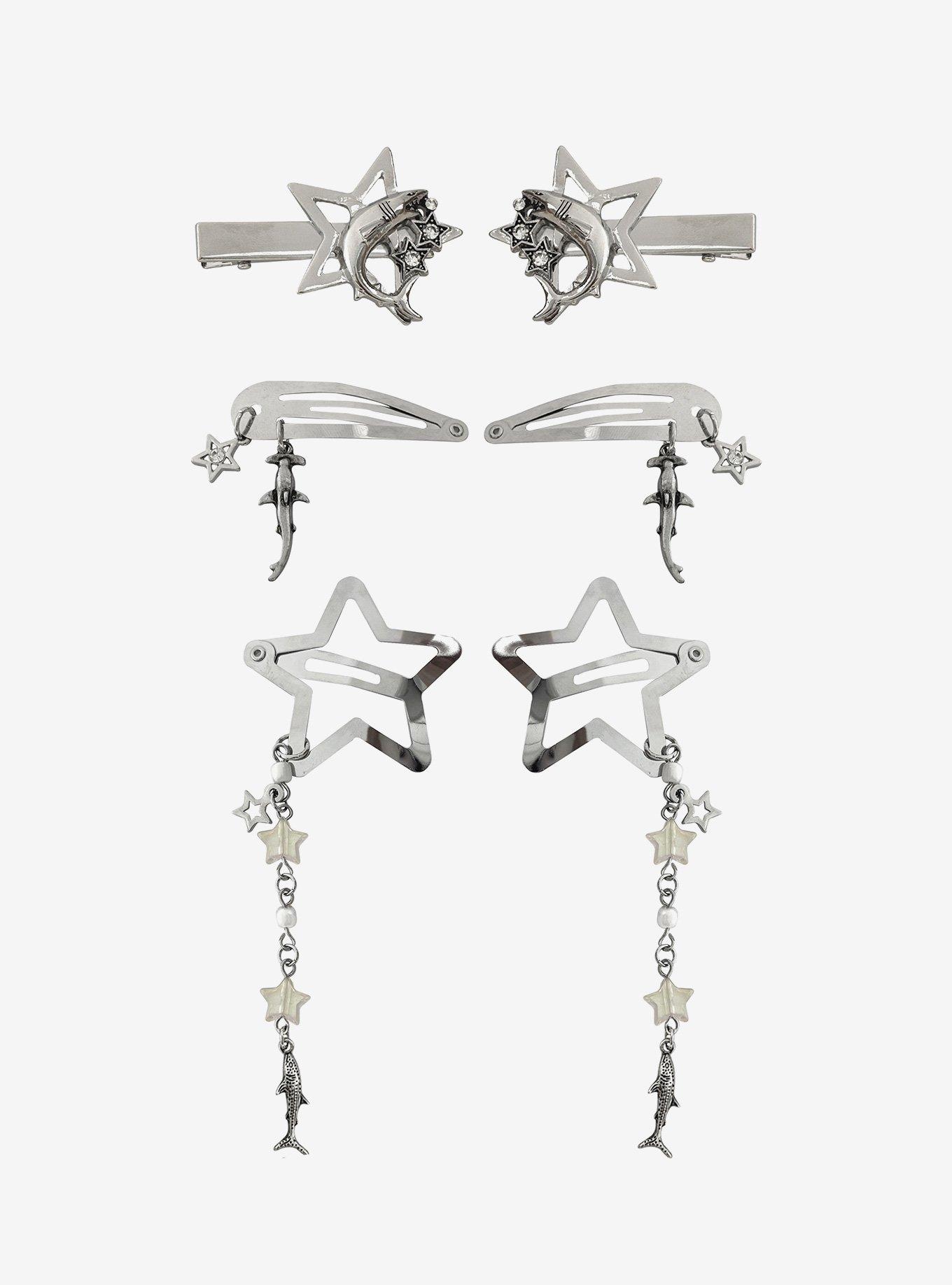 Star Shark Hair Clip Set, , hi-res