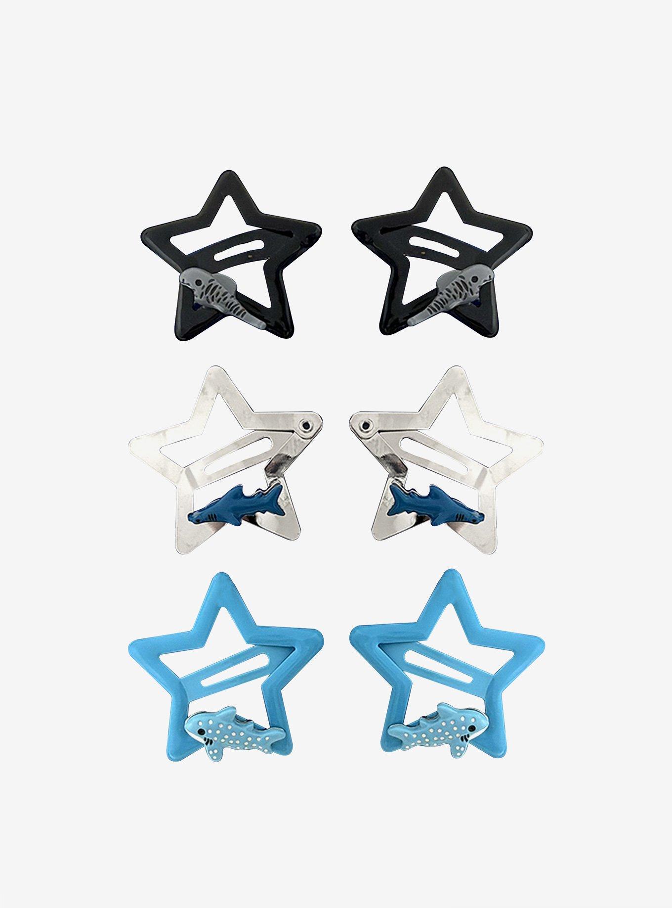 Star Shark Hair Clip Set, , hi-res