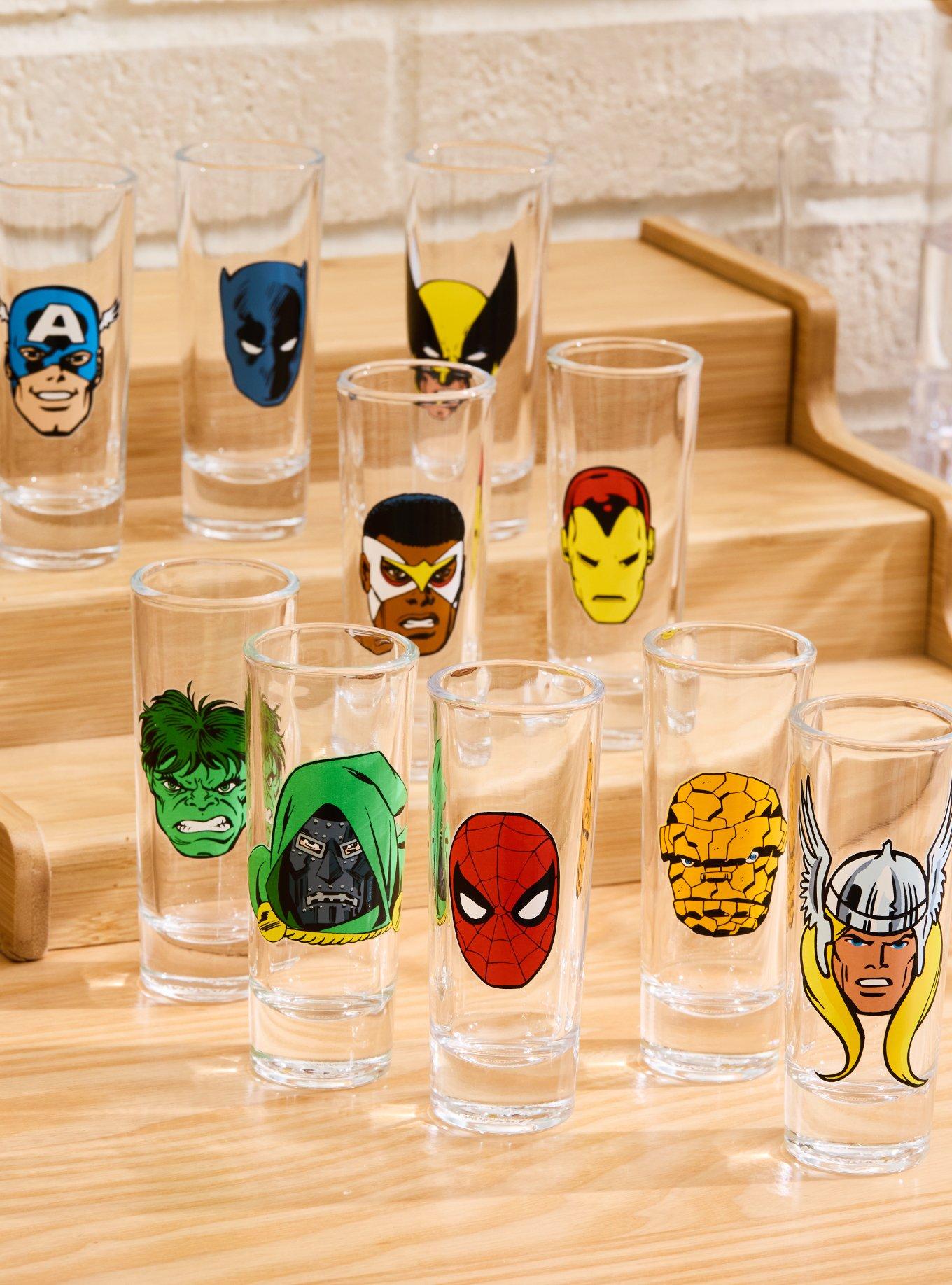 Marvel Heroes Blind Assorted Mini Glass - BoxLunch Exclusive, , alternate - view 3