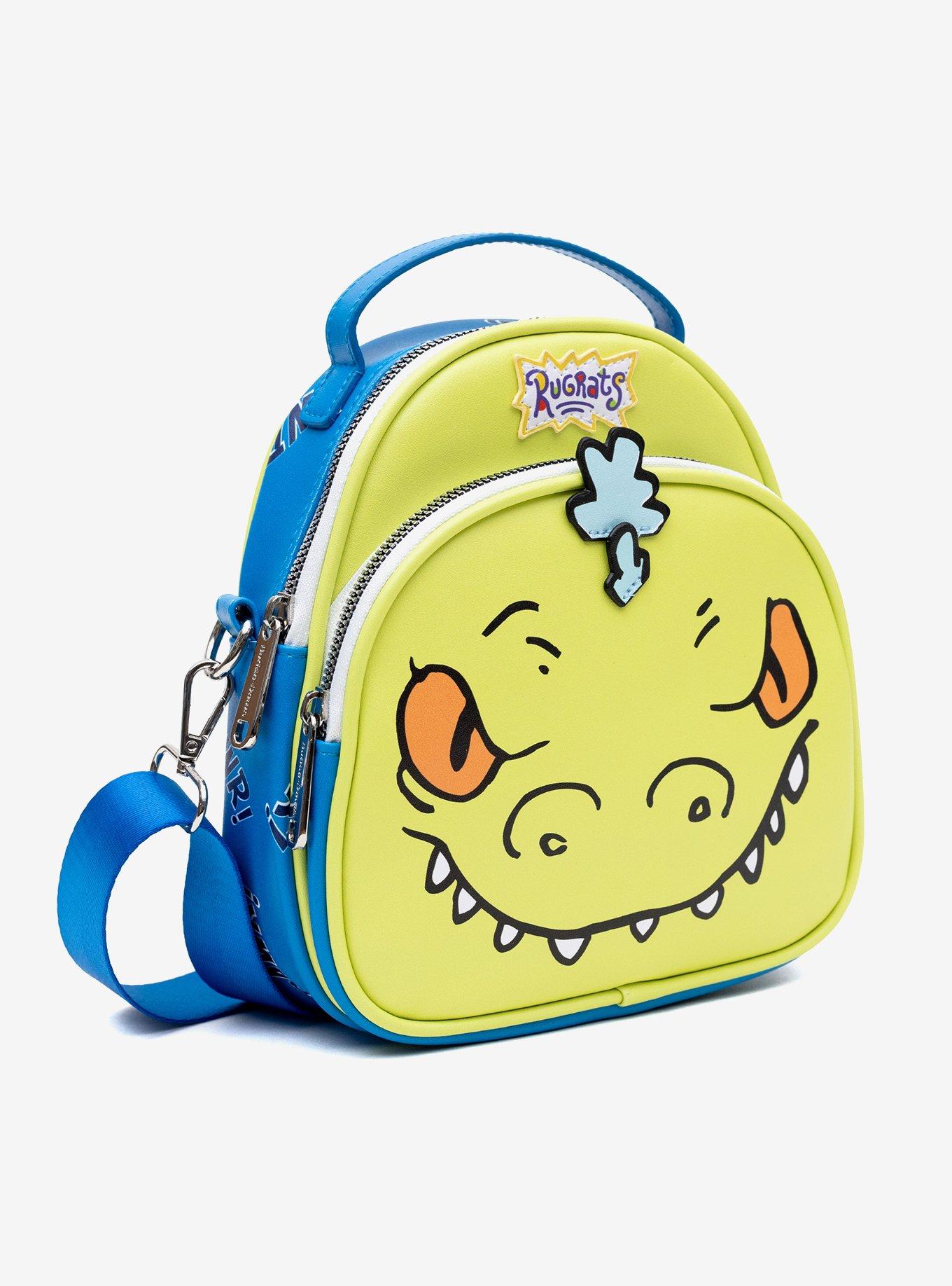 Rugrats Reptar Character Close Up Applique With Rawr Crossbody Bag, , hi-res
