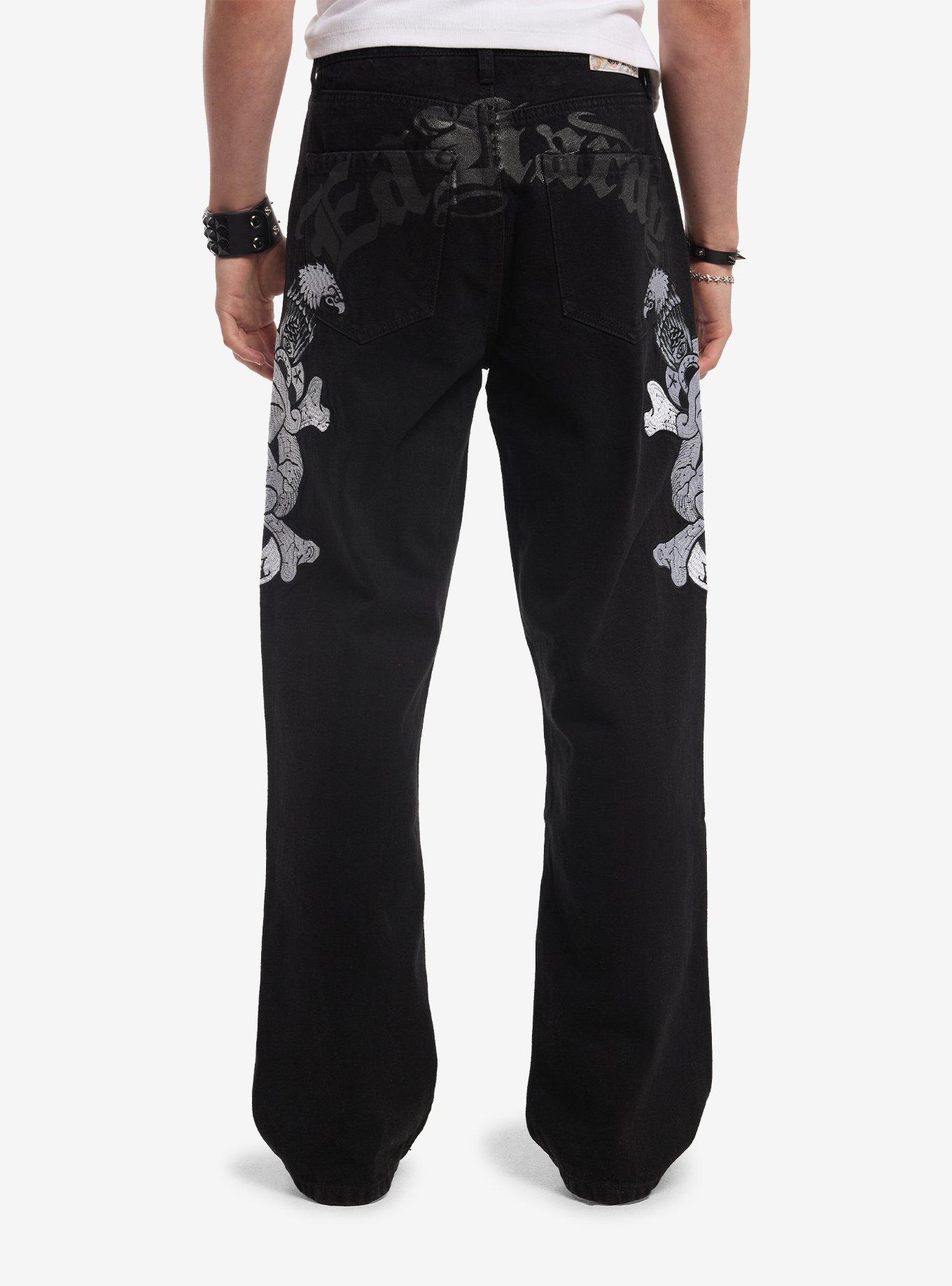 Ed Hardy Death Or Glory Skeleton Jeans, , hi-res