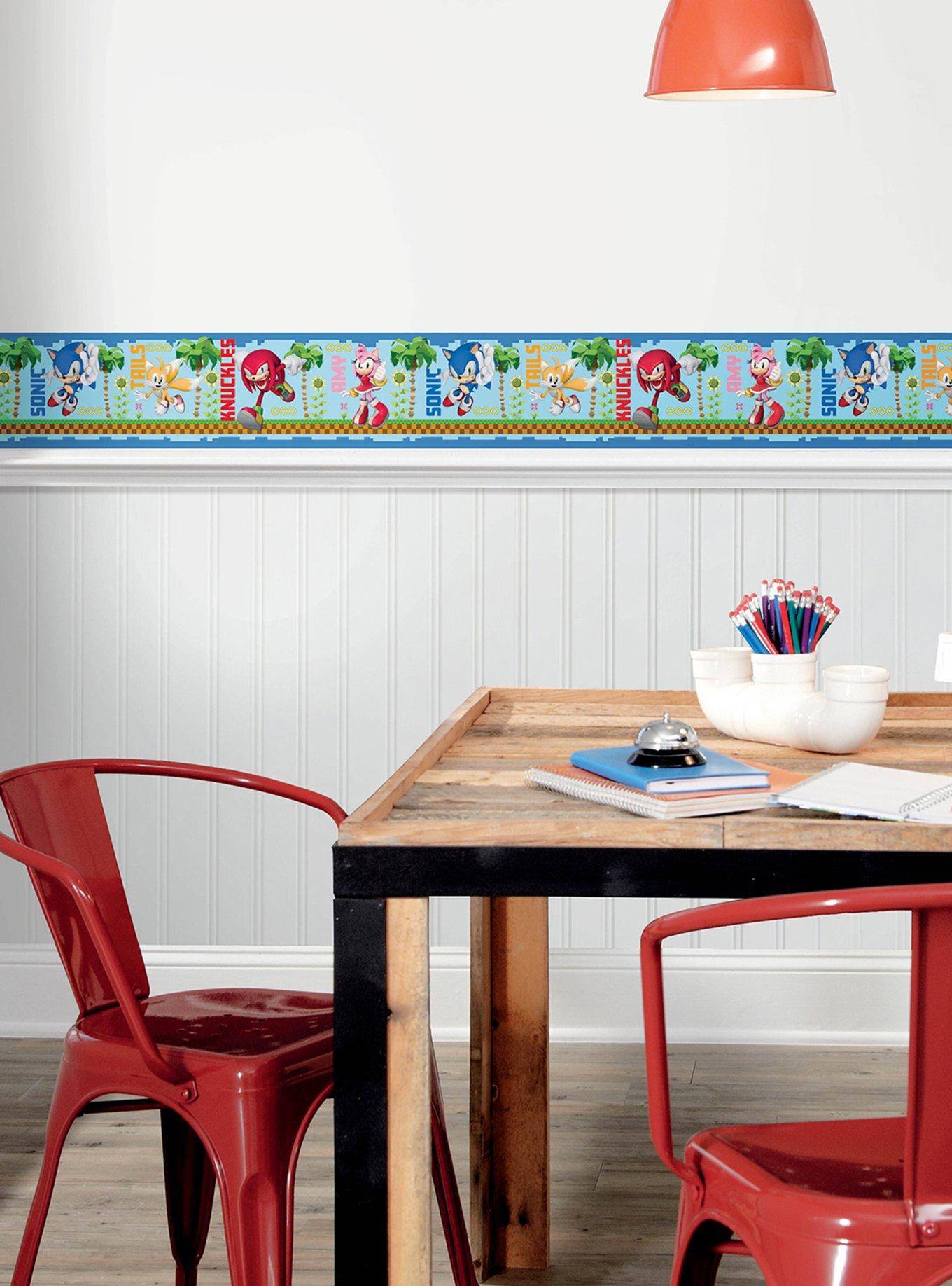 Sonic The Hedgehog Green Hill Characters Border Decal, , alternate