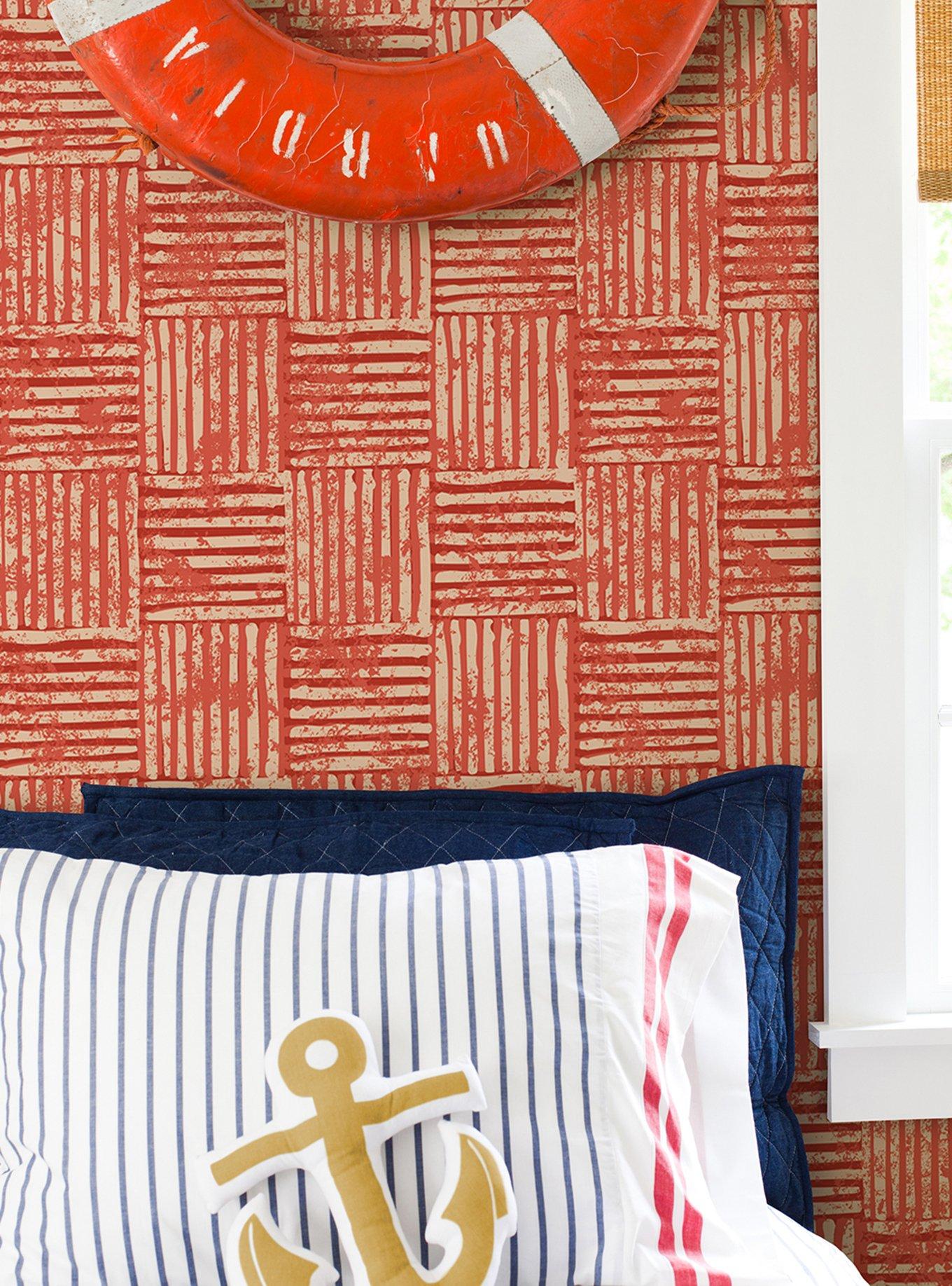 SpongeBob SquarePants Bikini Bottom Bedroom Orange Wallpaper, , alternate