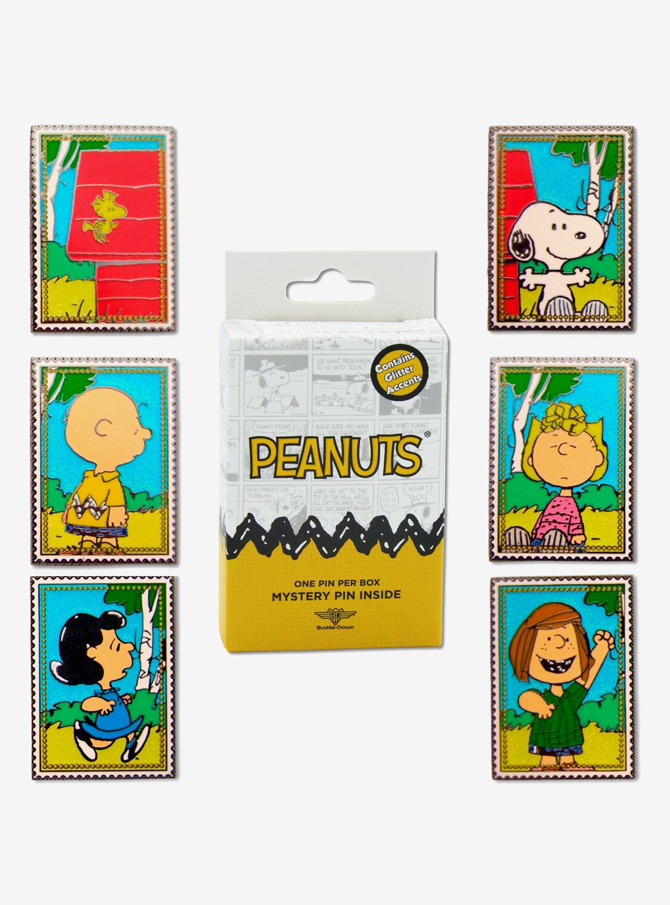 Peanuts Post Stamp Mystery Enamel Pin Blind Box Series, , hi-res