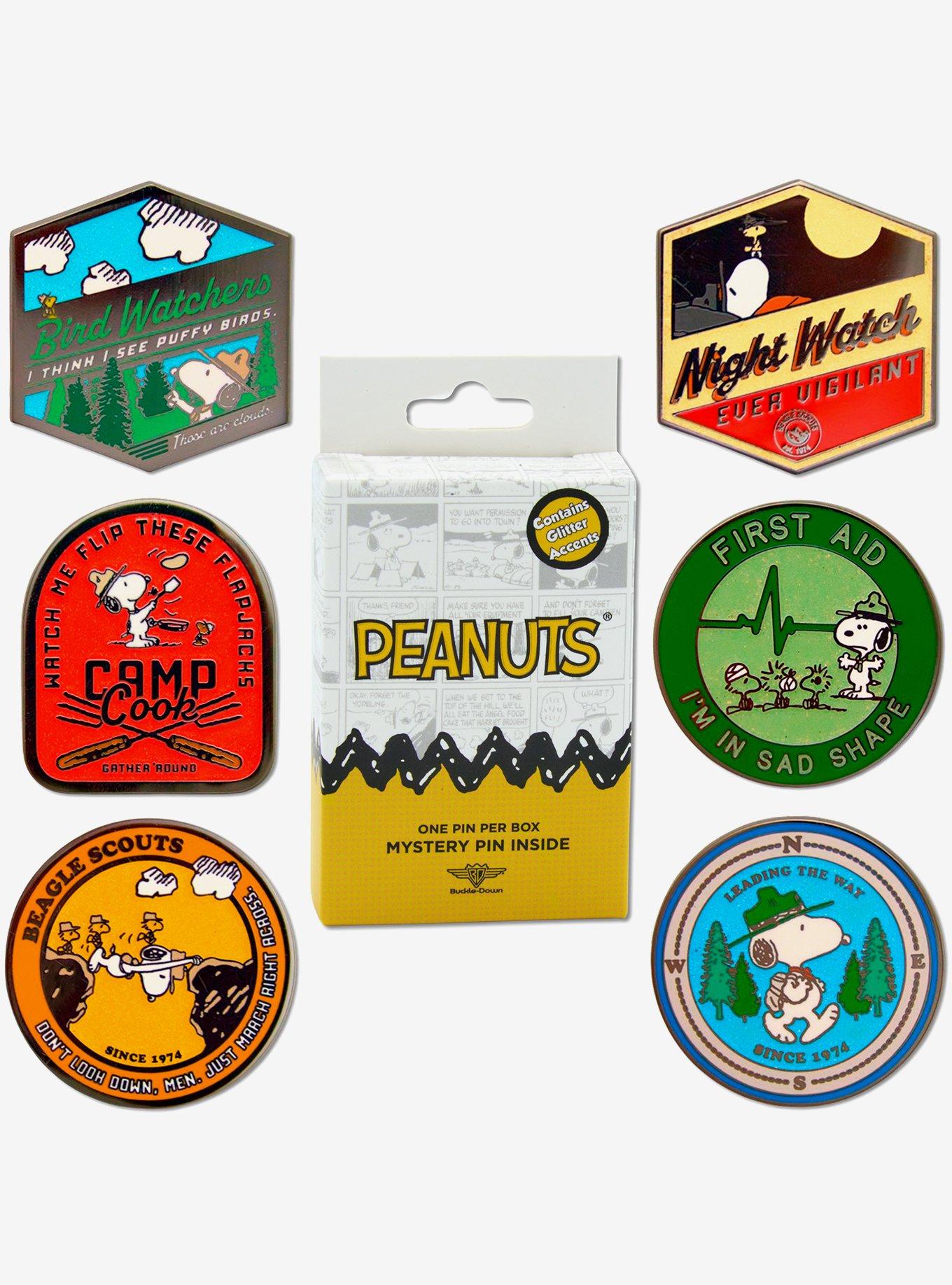 Peanuts Beagle Scouts Badge Mystery Enamel Pin Blind Box Series, , alternate