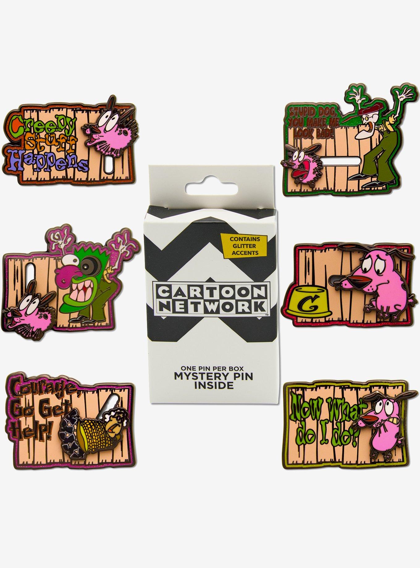 Courage The Cowardly Dog Interactive Mystery Enamel Pin Blind Box Series, , hi-res