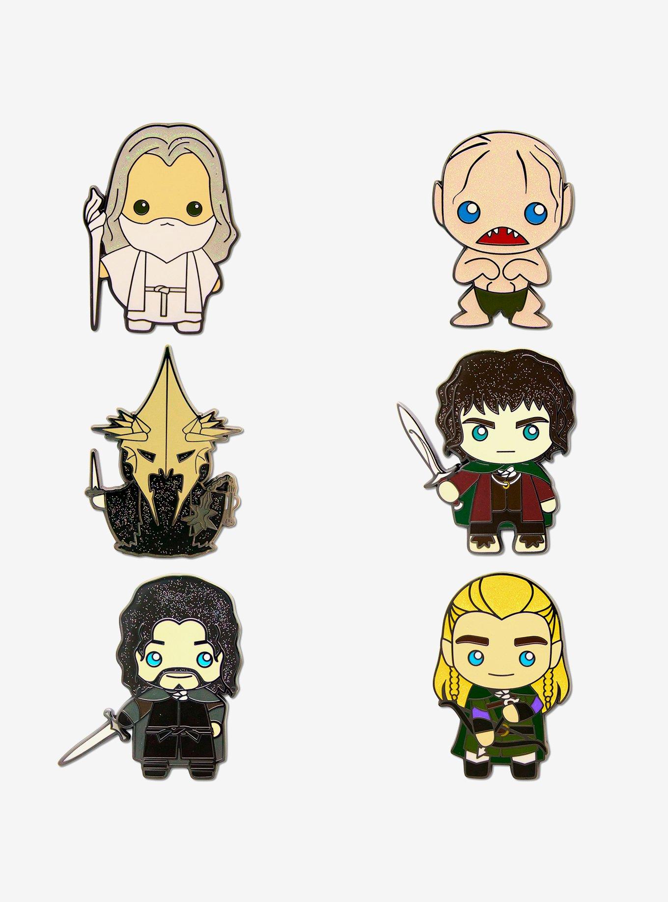 The Lord of The Rings Chibi Mystery Enamel Pin Blind Box Series 2 Pack, , hi-res