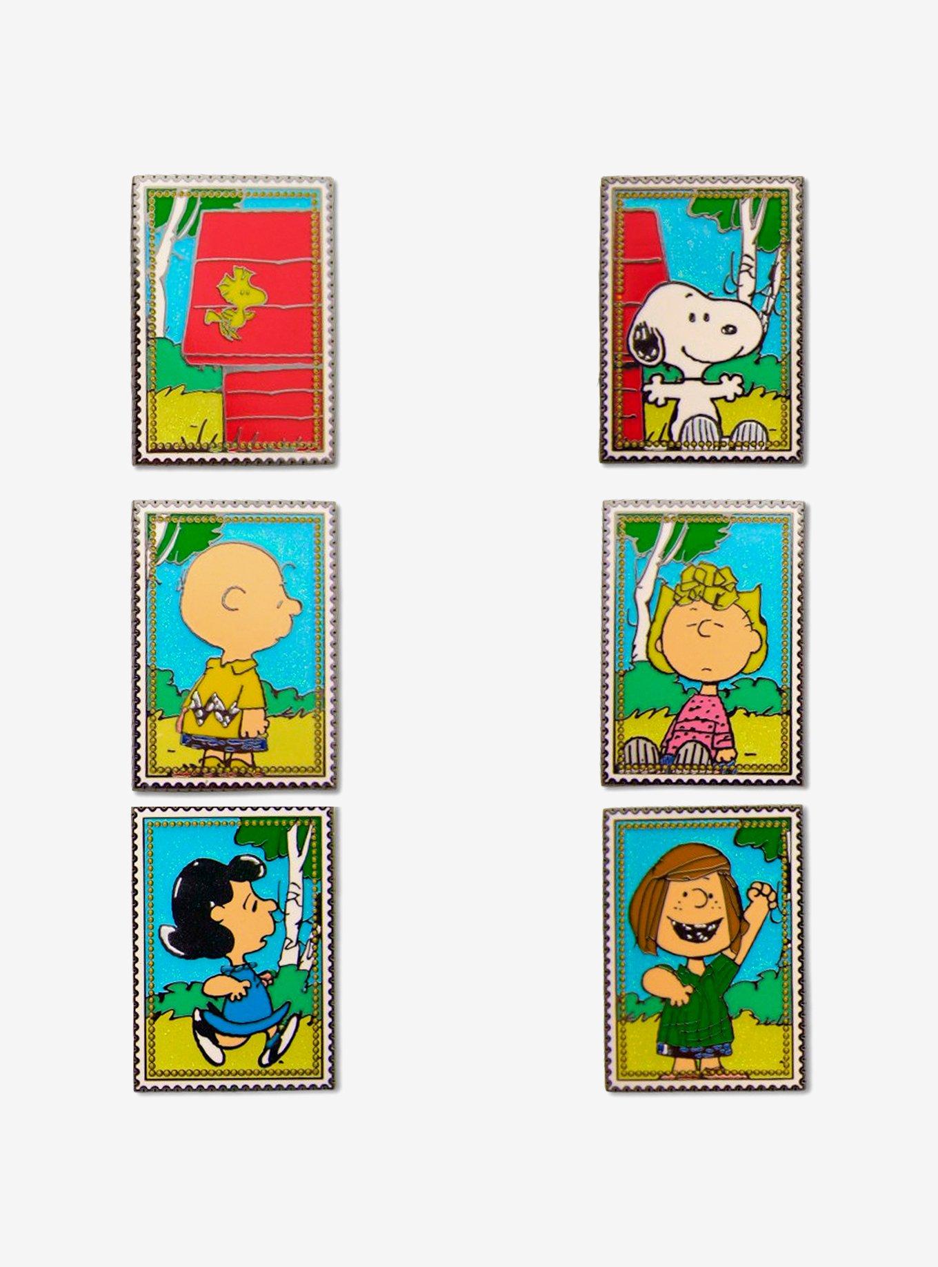 Peanuts Post Stamp Mystery Enamel Pin Blind Box Series 2 Pack, , hi-res