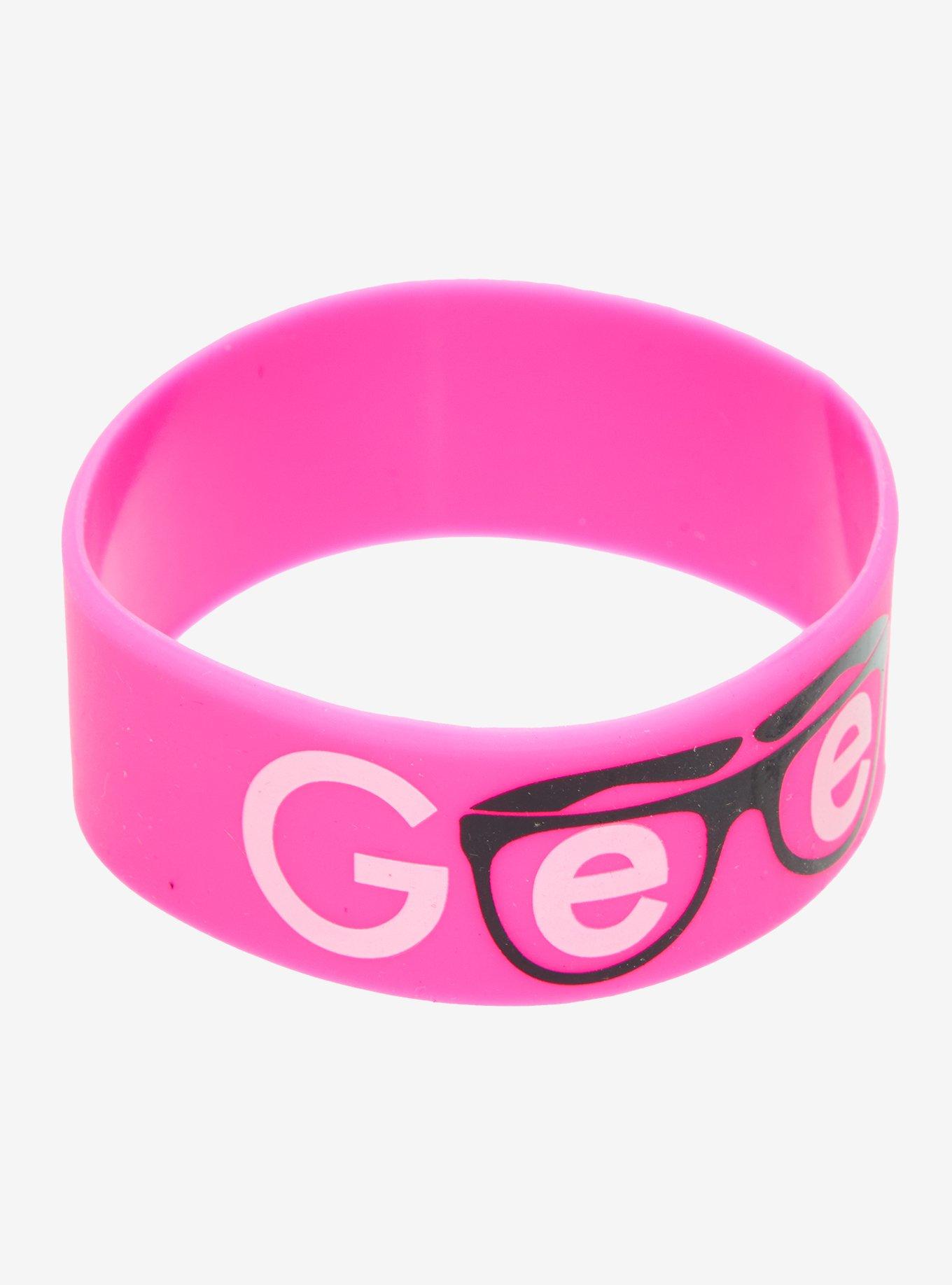 Geek Glasses Rubber Bracelet, , alternate - view 3