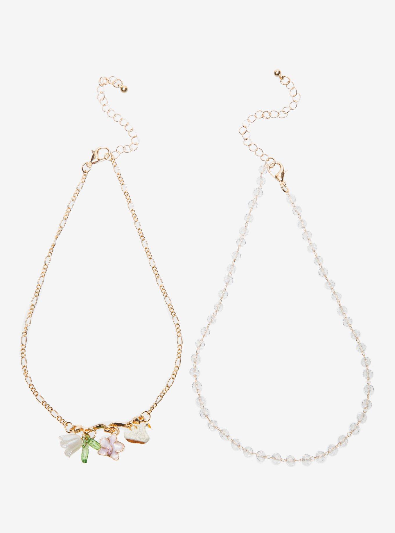 Thorn & Fable Orchid Swan Choker Set, , hi-res