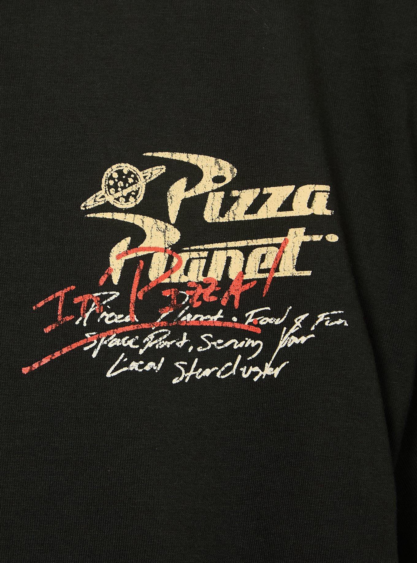 Disney Pixar Toy Story Pizza Planet Logo T-Shirt - BoxLunch Exclusive, BLACK, alternate