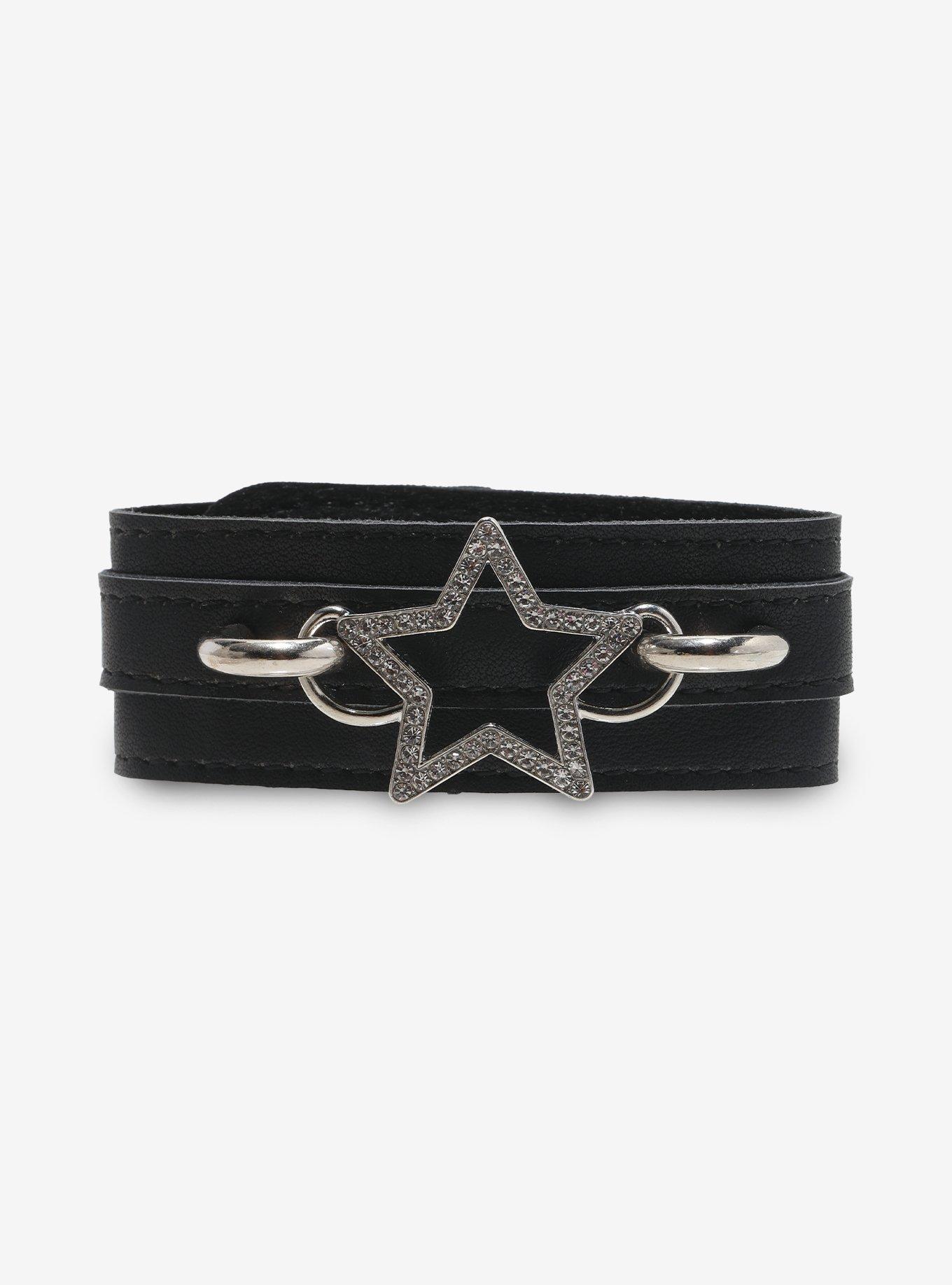 Social Collision Star Bling Cuff Bracelet, , hi-res