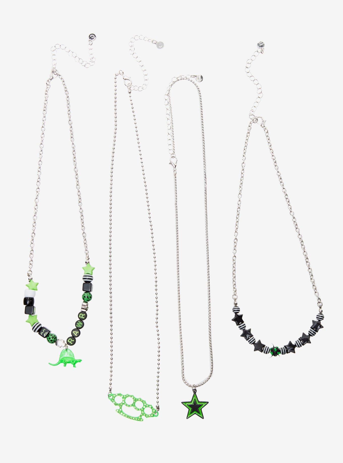 Dino Brass Knuckles Necklace Set, , hi-res