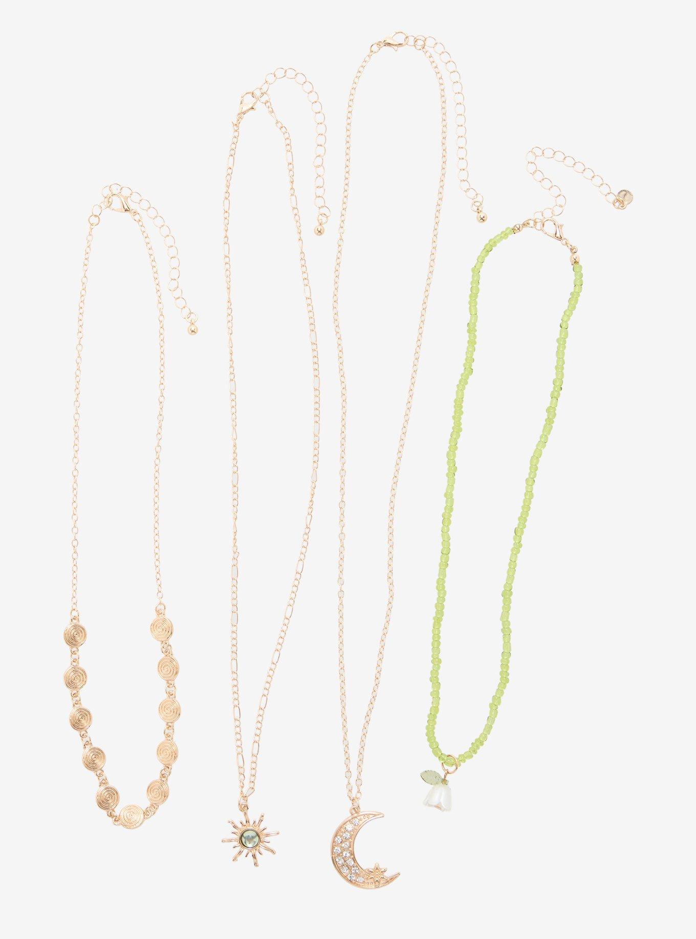 Thorn & Fable Moon Swirl Necklace Set, , alternate - view 3