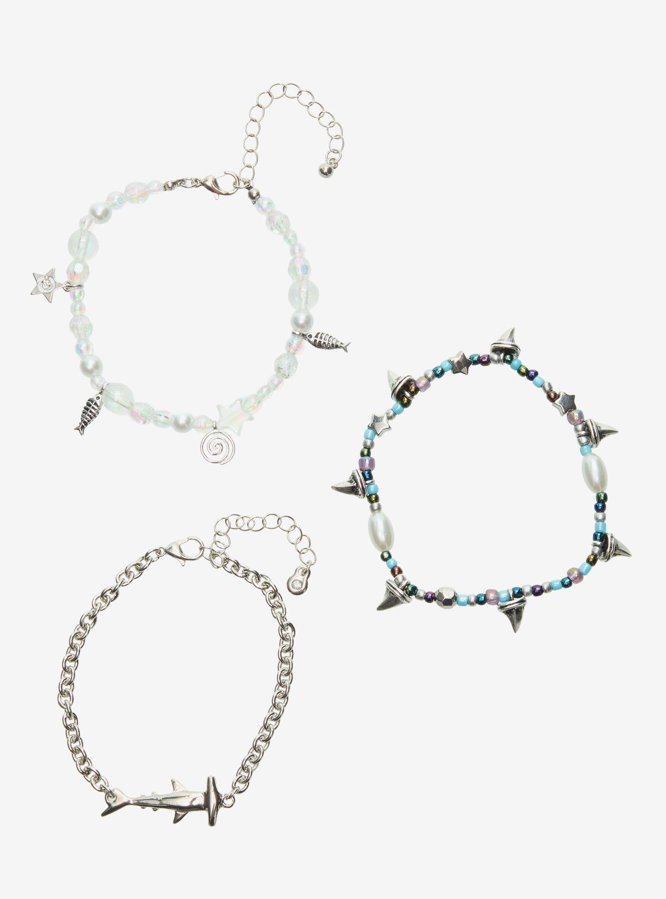 Shark Teeth Fish Bracelet Set, , hi-res
