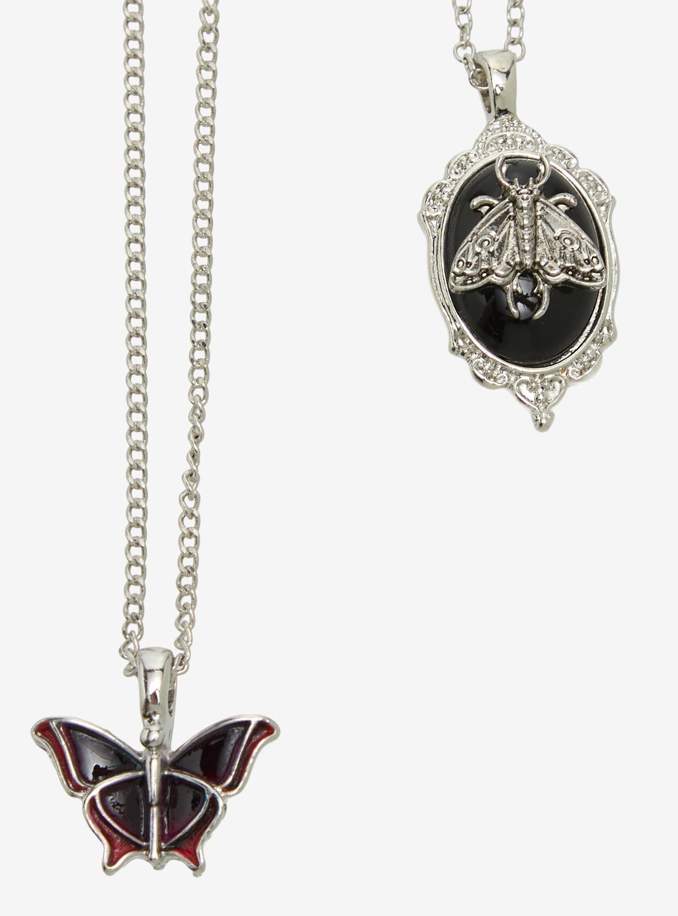 Cosmic Aura Dark Mushroom Celestial Necklace Set, , alternate - view 3