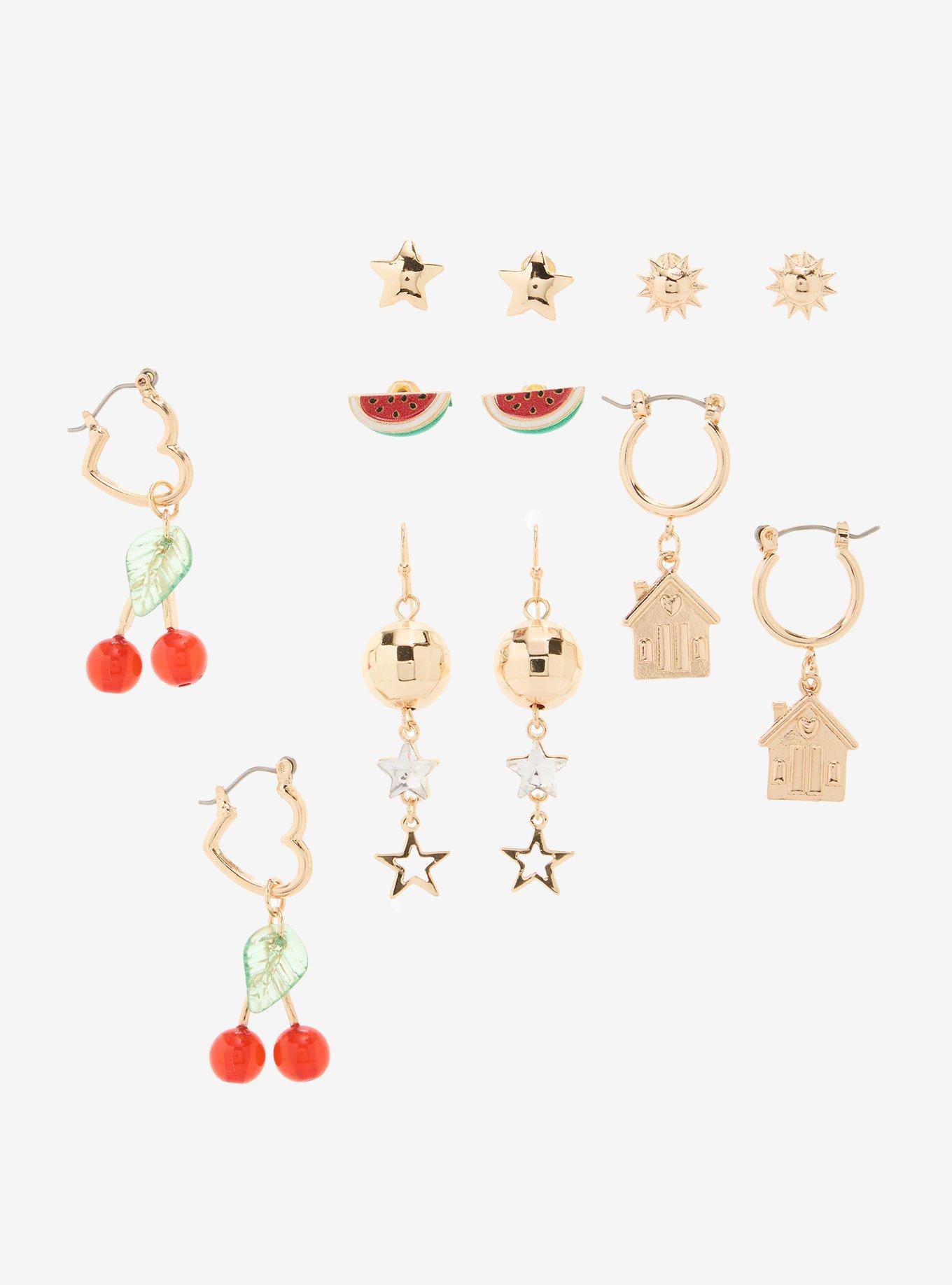 Sweet Society Fruit Disco Earring Set, , hi-res