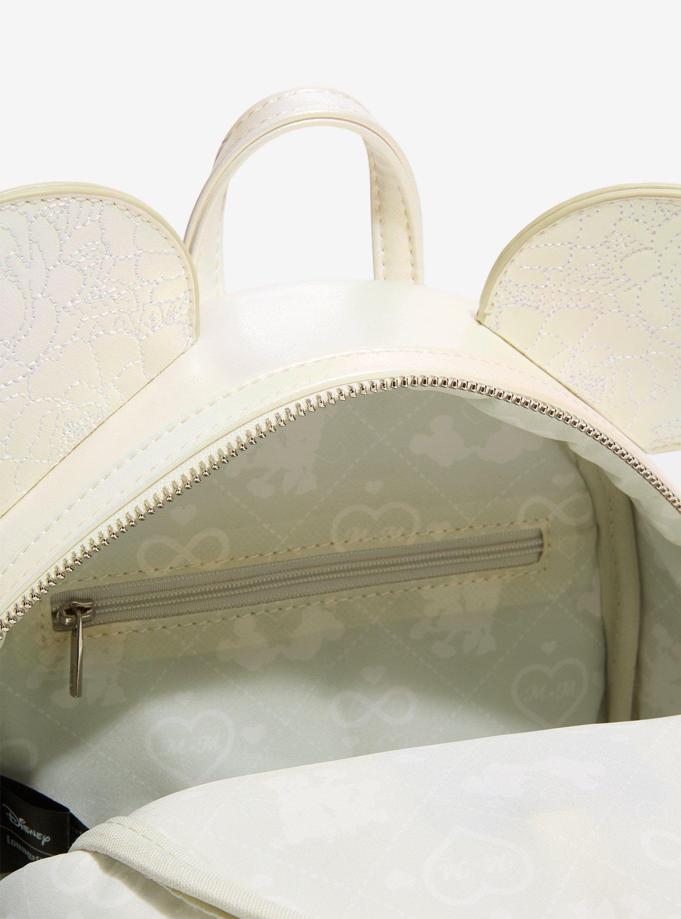 Loungefly Disney Minnie Mouse Iridescent Wedding Bow Mini Backpack - BoxLunch Exclusive, , alternate - view 4