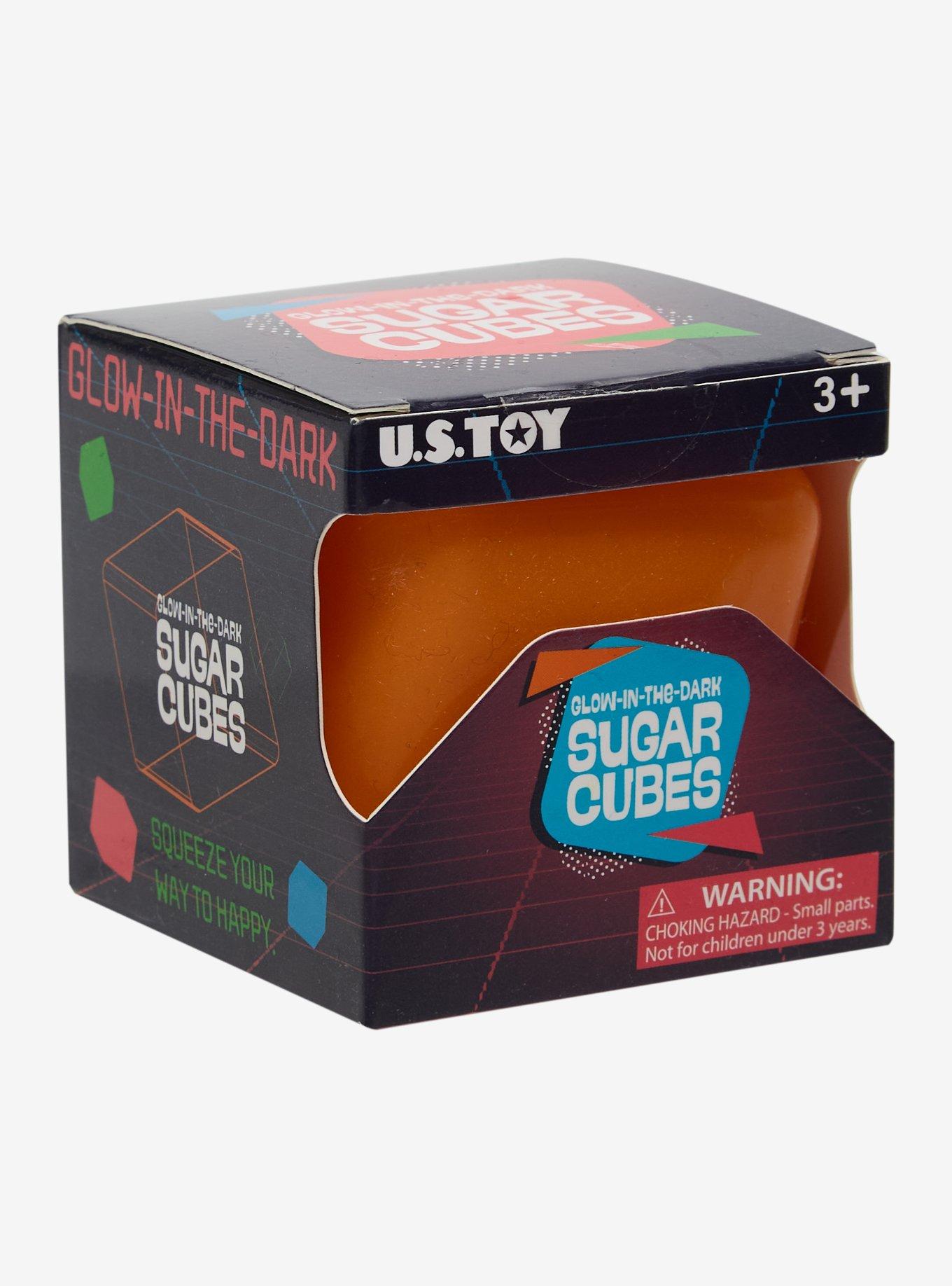 Glow-in-the-Dark Sugar Cube Squishy Toy, , alternate