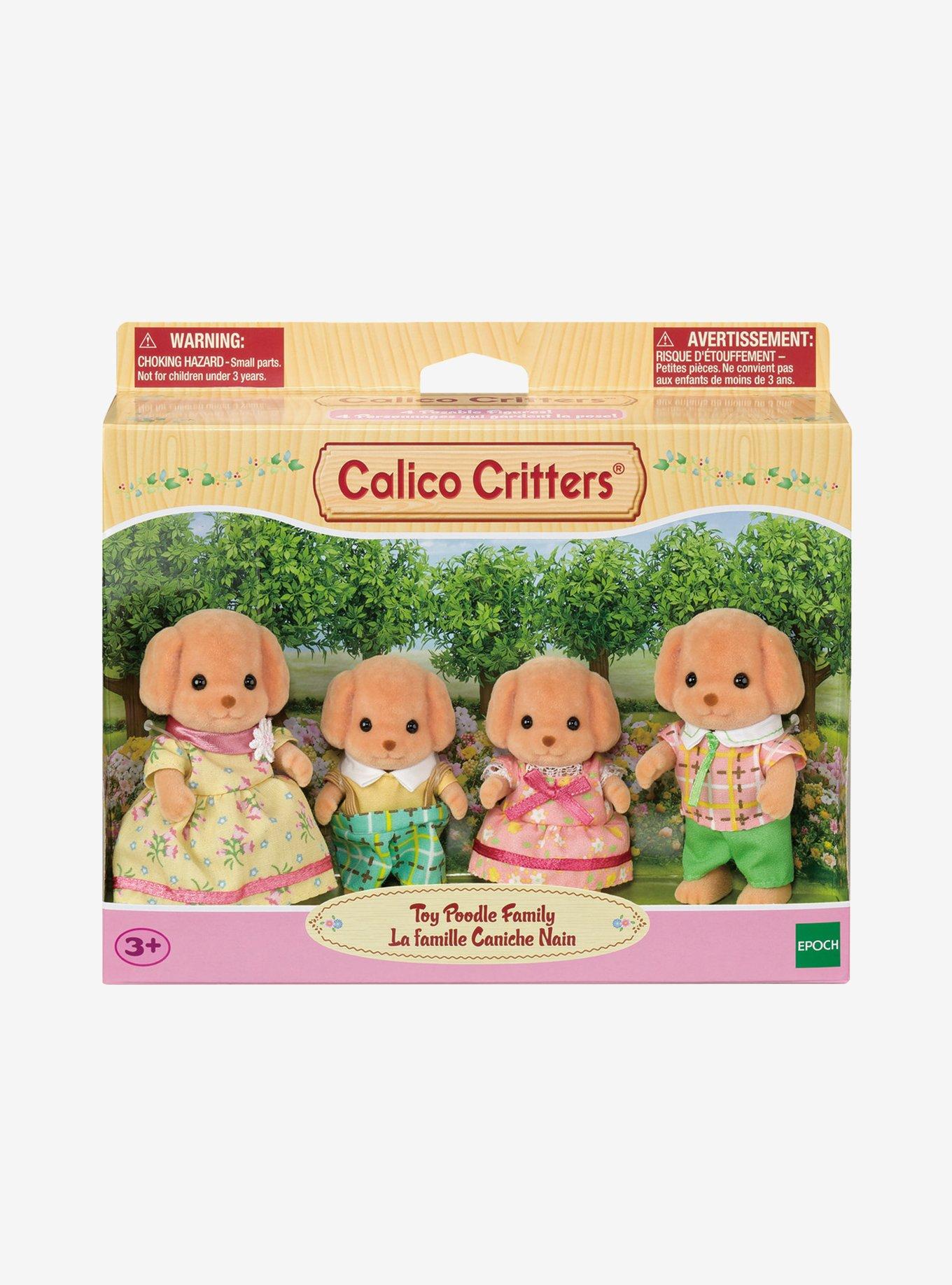 Calico Critters Toy Poodle Family Figure Set, , hi-res