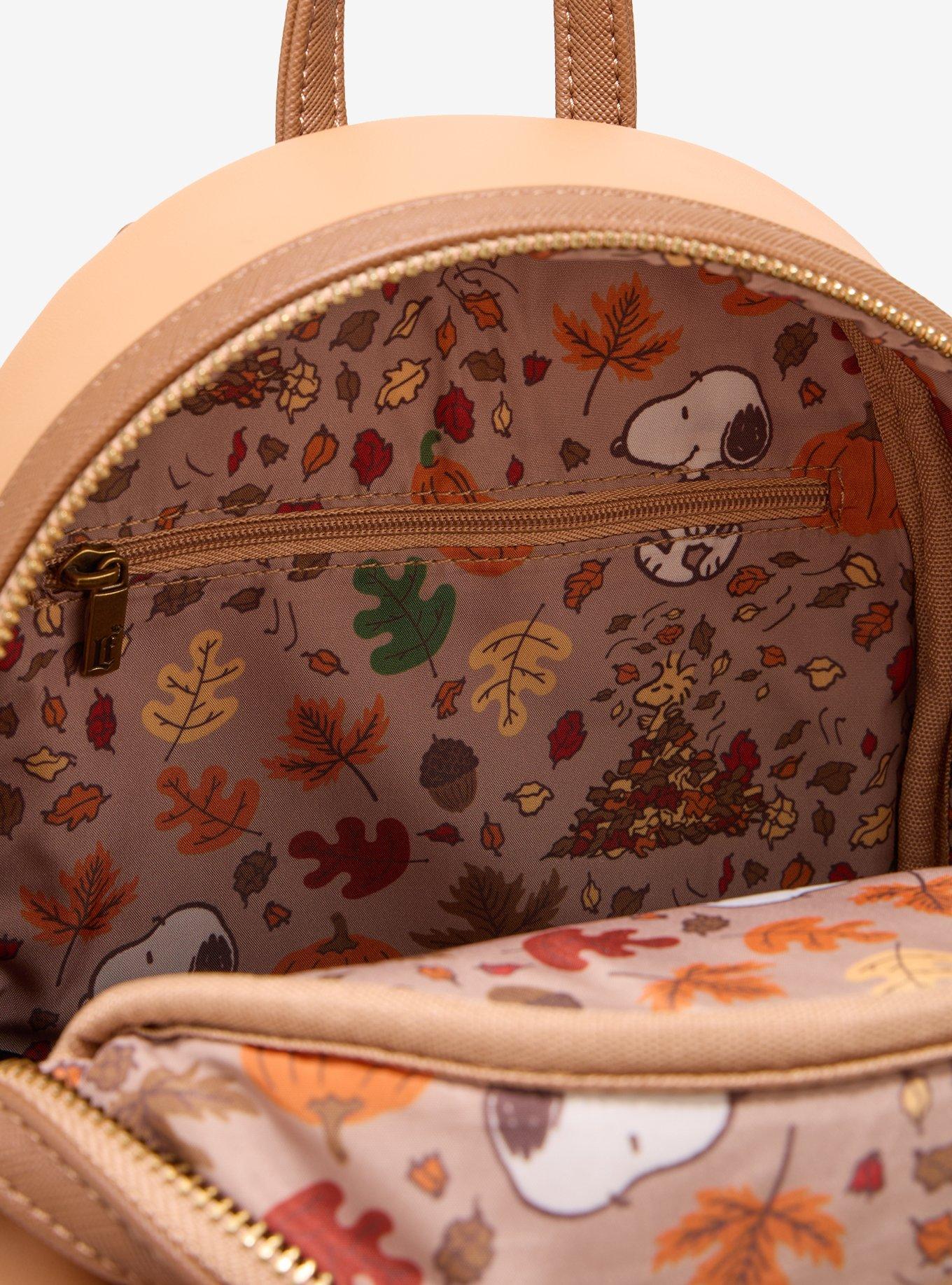 Loungefly Peanuts Snoopy Fall Foliage Chenille Mini Backpack - BoxLunch Exclusive, , alternate - view 4