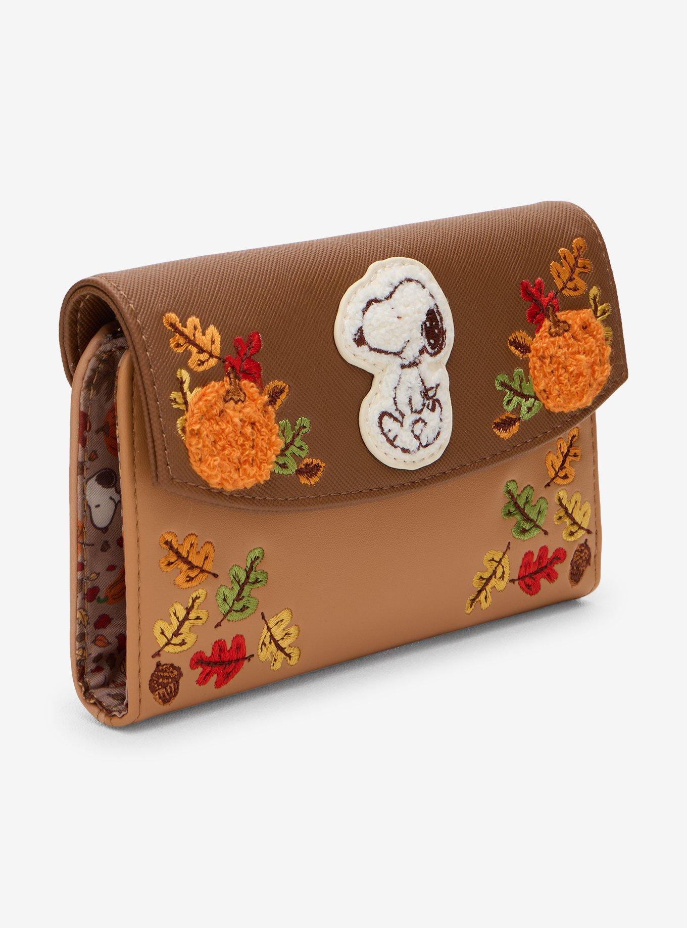 Loungefly Peanuts Snoopy Fall Foliage Chenille Wallet- BoxLunch Exclusive