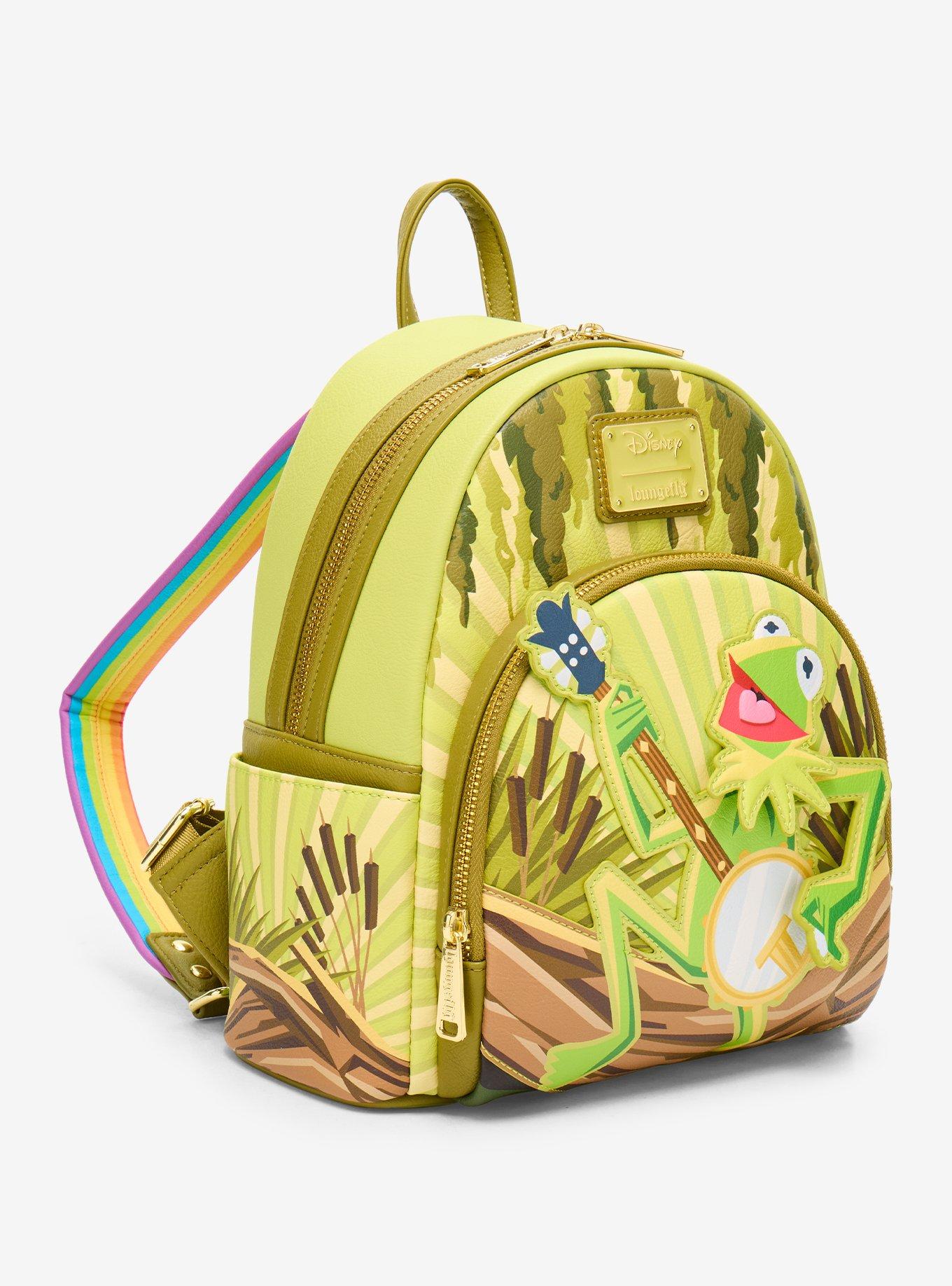 Loungefly Disney Muppets Kermit the Frog Rainbow Connection Banjo Mini Backpack - BoxLunch Exclusive, , hi-res