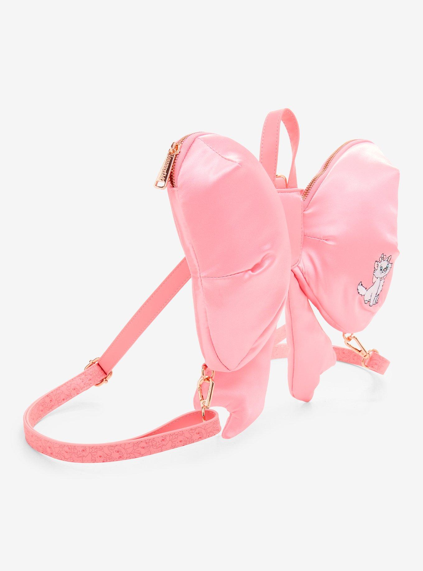 Loungefly Disney The Aristocats Marie Satin Bow-Shaped Mini Backpack - BoxLunch Exclusive, , hi-res