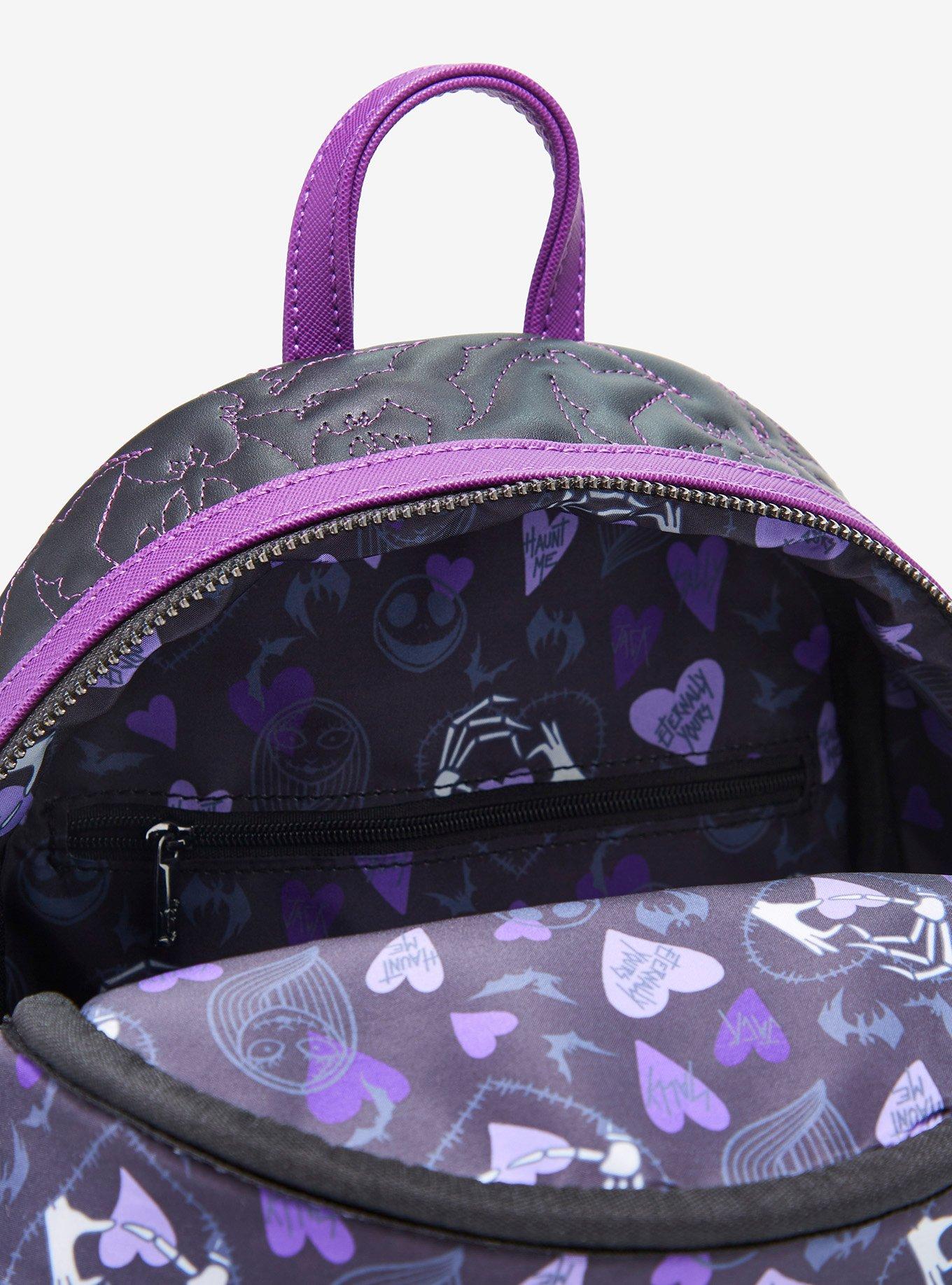 Loungefly Disney The Nightmare Before Christmas Jack & Sally Quilted Mini Backpack - BoxLunch Exclusive, , alternate - view 4
