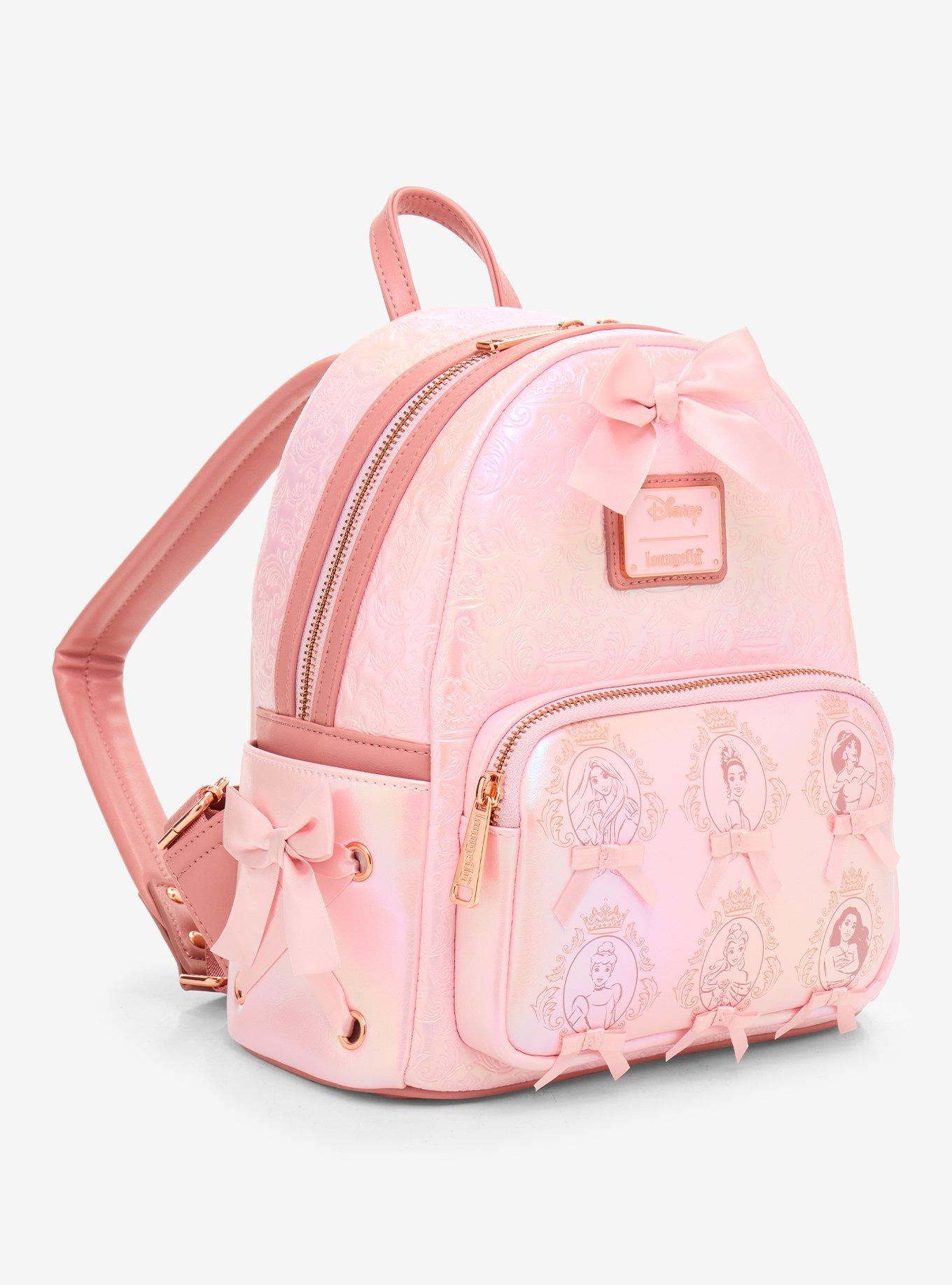 Loungefly Disney Princess Cameo Pink Portraits Tonal Mini Backpack, , hi-res