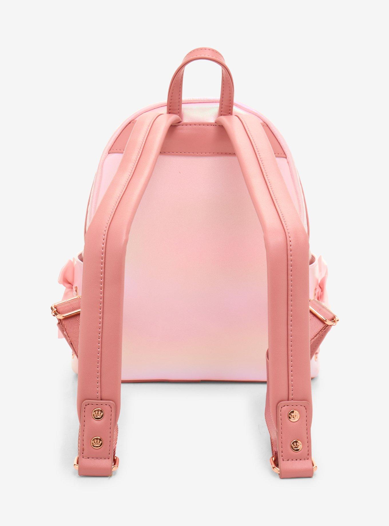 Loungefly Disney Princess Cameo Pink Portraits Tonal Mini Backpack, , alternate - view 3