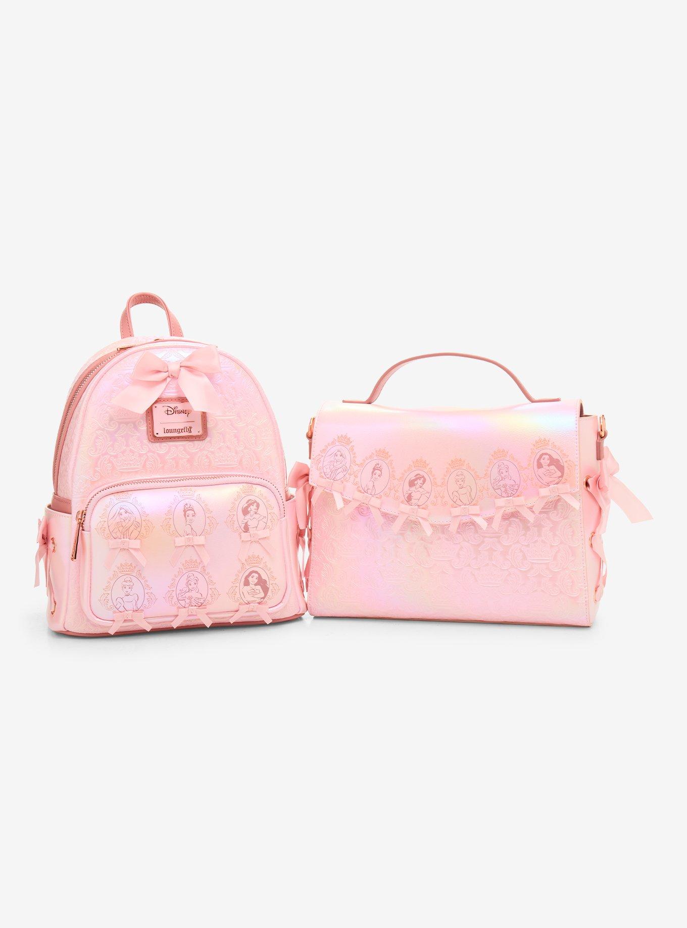 Loungefly Disney Princess Cameo Pink Portraits Tonal Mini Backpack, , alternate - view 5