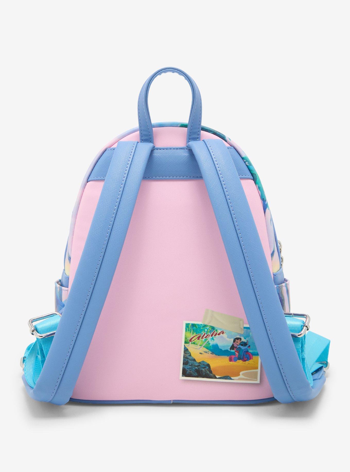 Loungefly Disney Lilo & Stitch Stitch & Scrump Duck Biking Mini Backpack - BoxLunch Exclusive