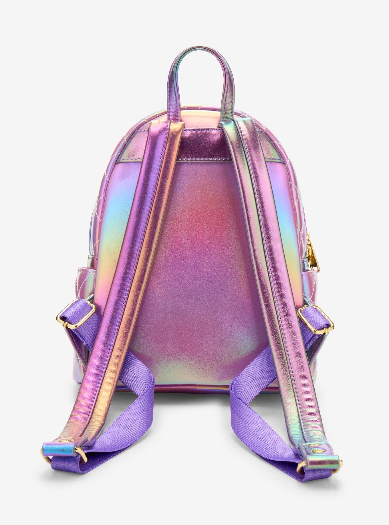 Loungefly Polly Pocket Iridescent Quilted Heart Mini Backpack - BoxLunch Exclusive, , alternate - view 3