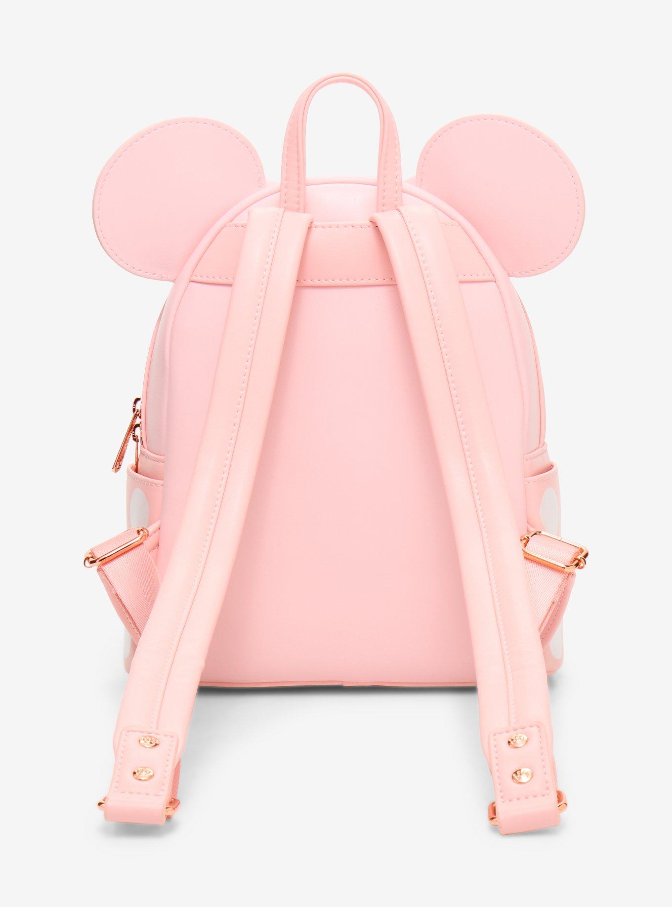 Loungefly Disney Minnie Mouse 3D Ears Beaded Mini Backpack, , alternate - view 4